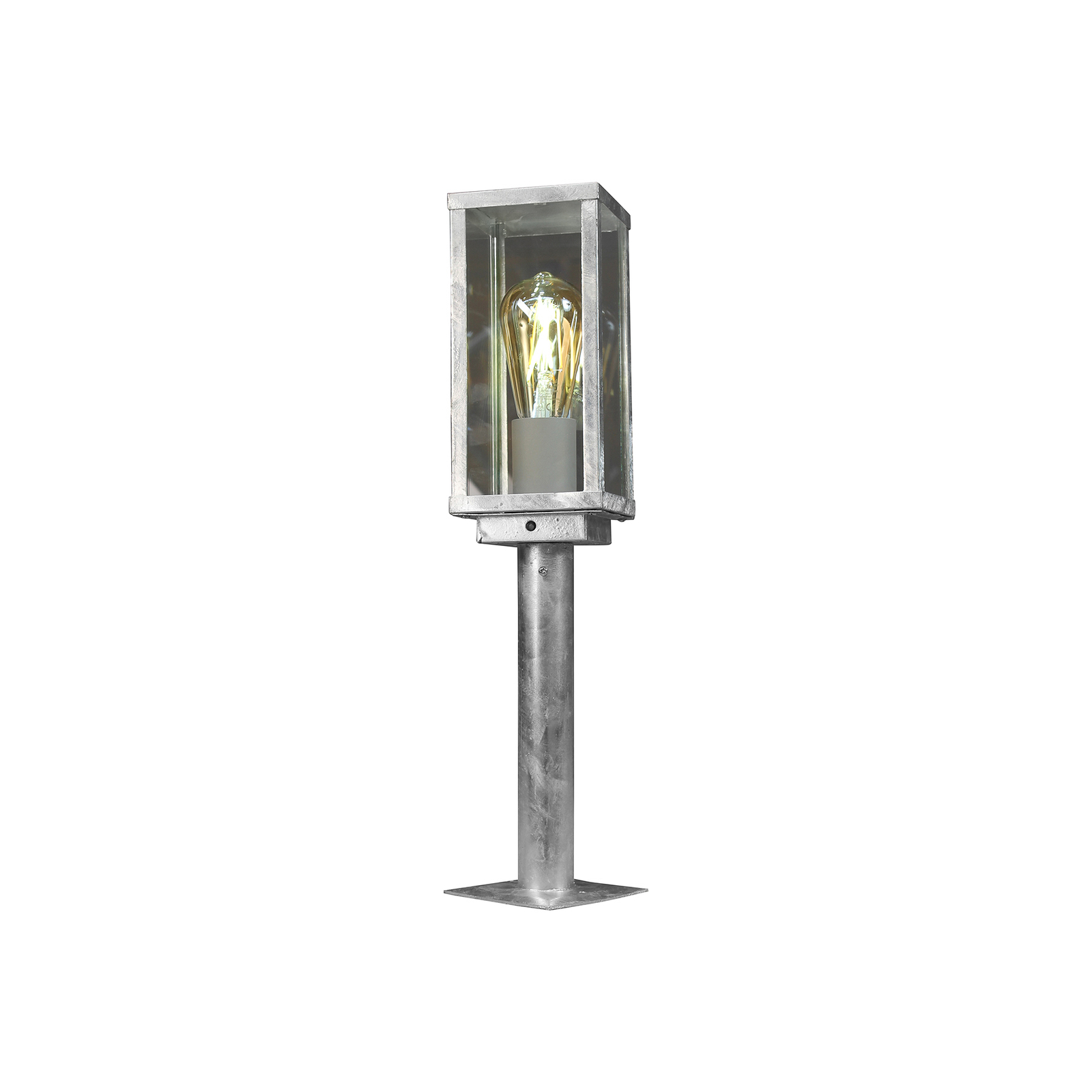 Sokkellampe Karo, skumringssensor, 55 cm, sink