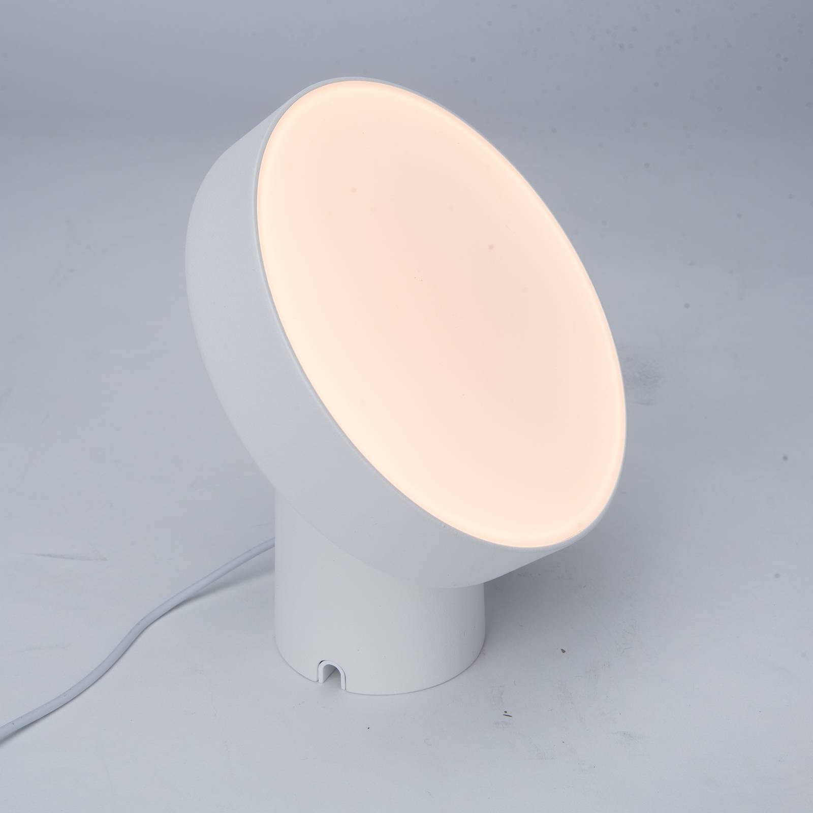 LED-bordslampa Moa med RGBW-funktion, vit