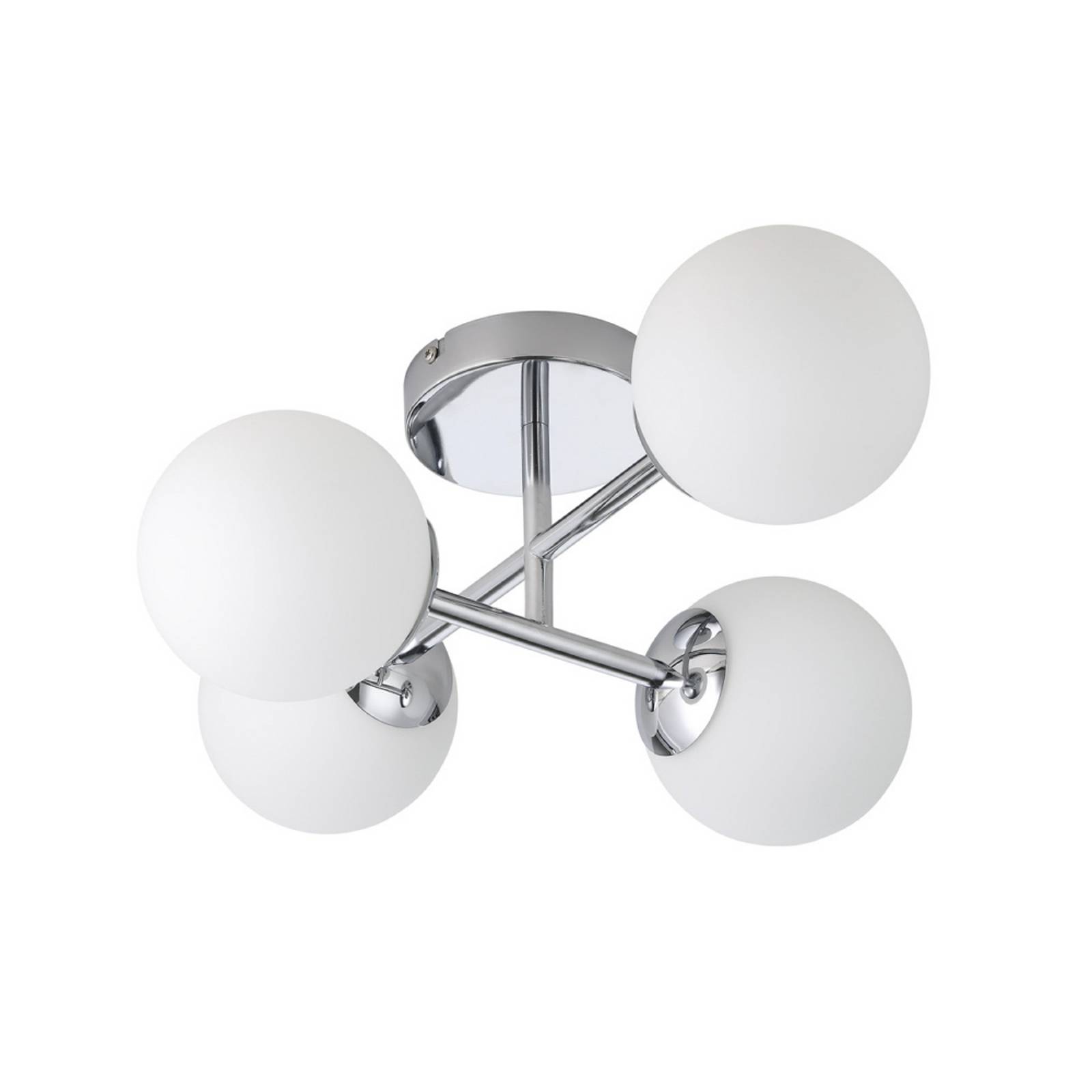 EGLO Deckenlampe CASTROVIDO, chrom, 48 cm 4-flg. IP44 G9-LED