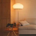 Vibia LED-stoječa svetilka KNIT, 195 x 65 cm, bež tekstil/kovina