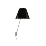 Costanza Fali Lámpa with Dimmer Aluminium with Liquorice Black - Luceplan