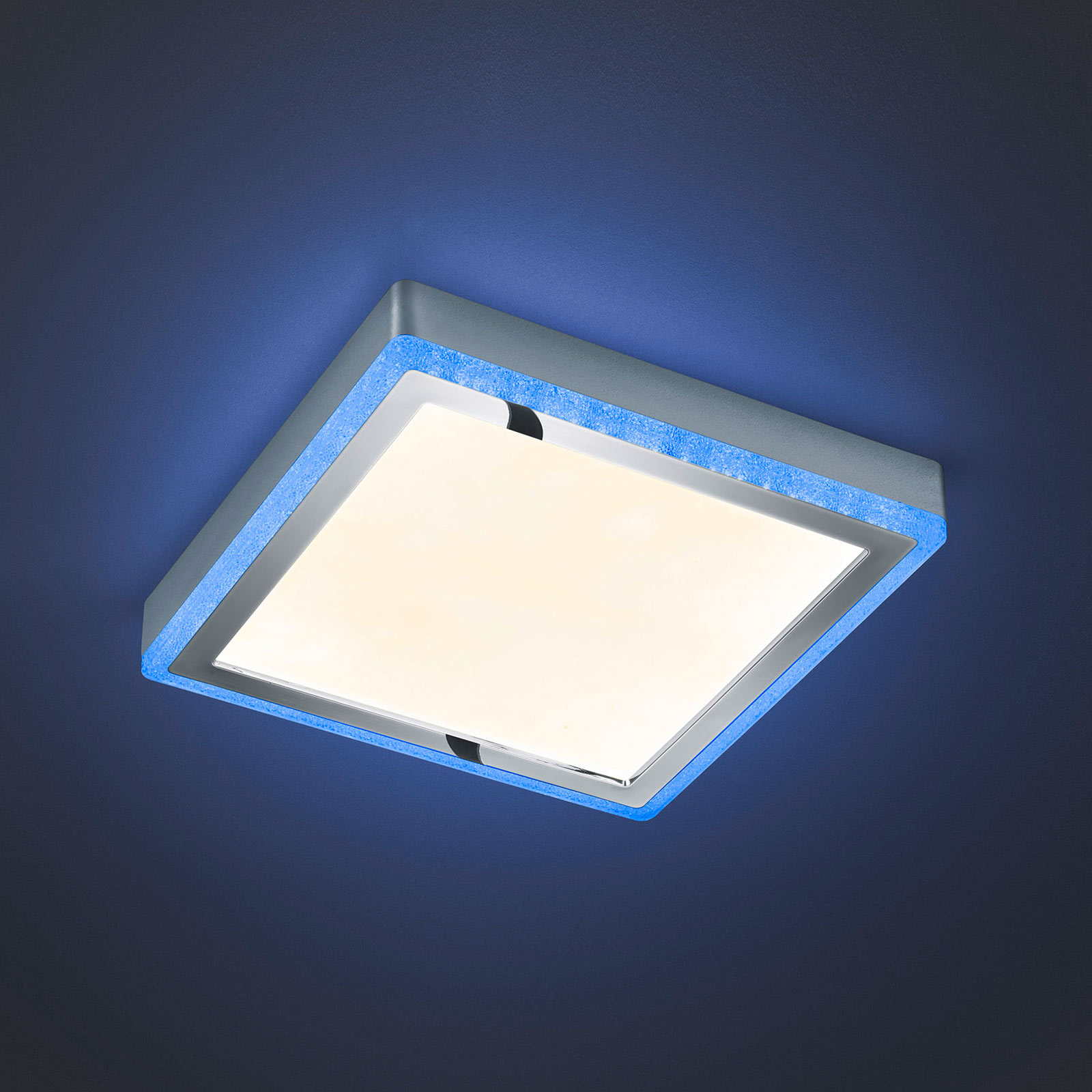 LED-Deckenleuchte Slide, weiß, eckig