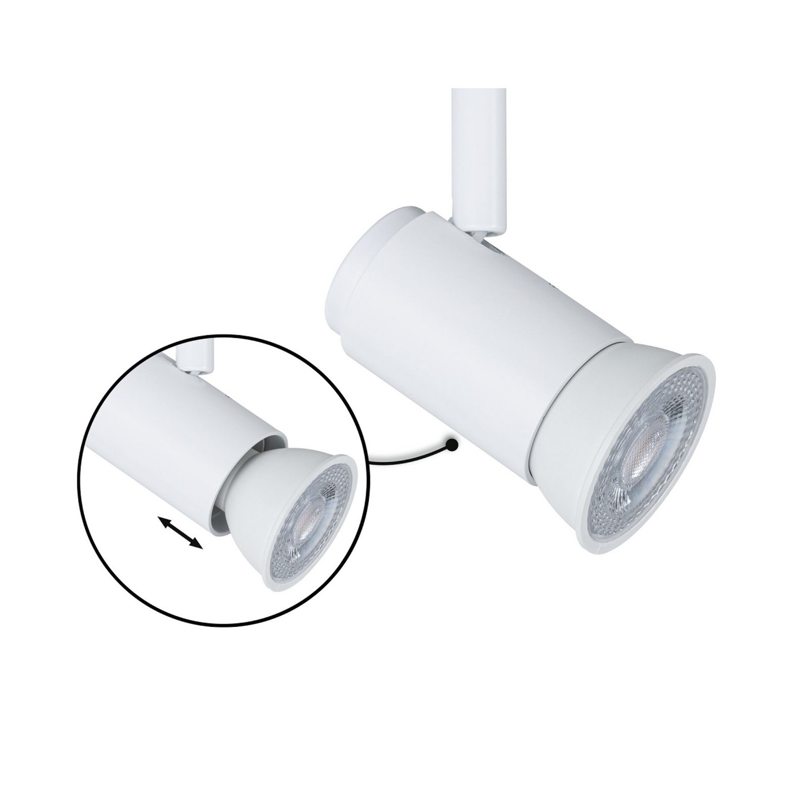 Paulmann URail reflektor za tračnice Runa, signalno bijela, GU10