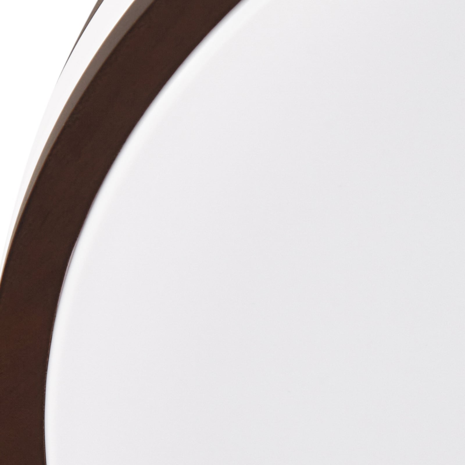 Emiva LED ceiling light, dark wood, CCT, Ø 50 cm, dimmable, timer - Lindby