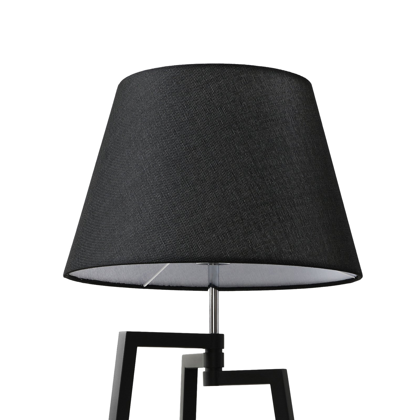 Lucande Amona trīskājaina galda lampa, melna