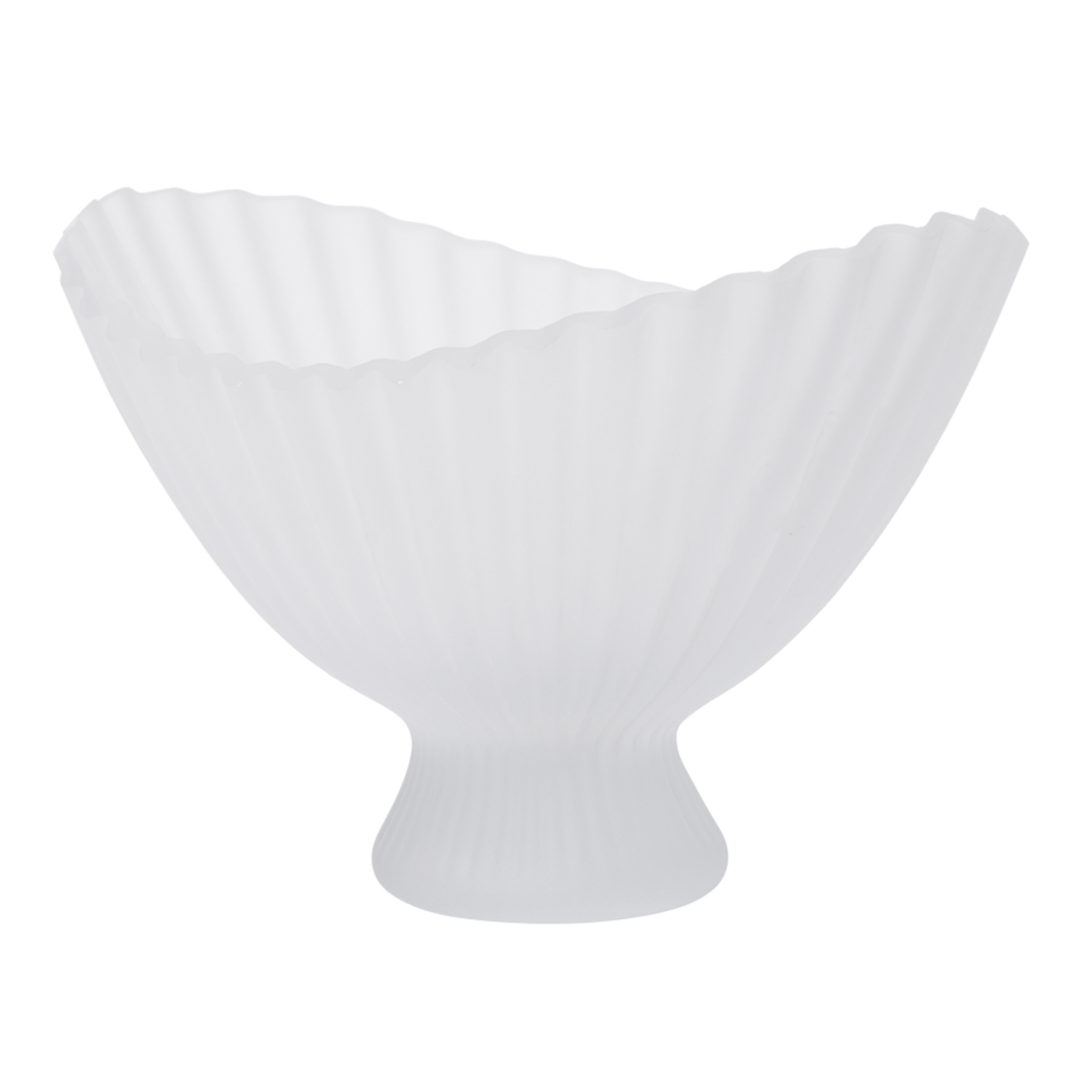 FOUNTAIN Ciotola, altezza 19 cm, vetro satinato - LIVING