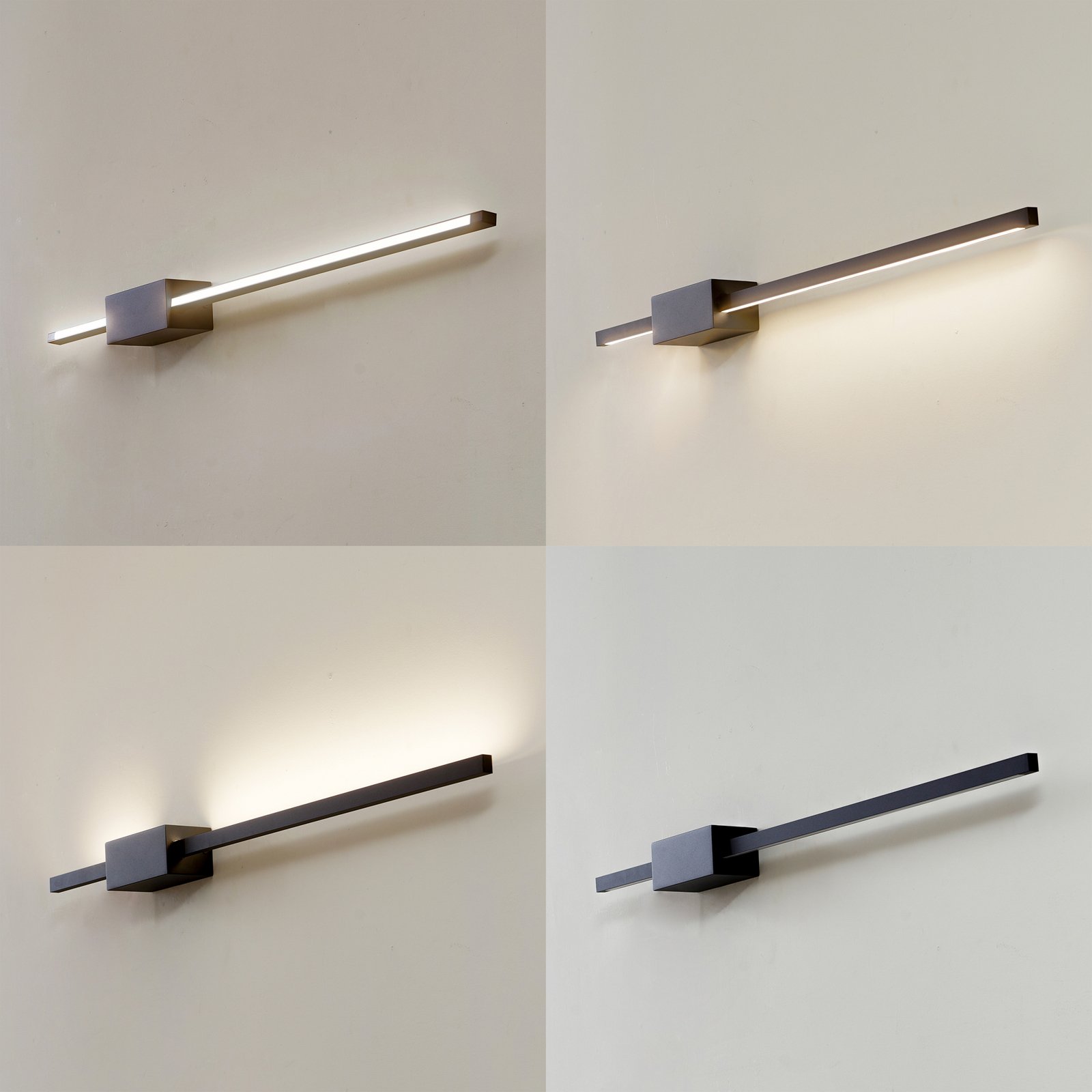 Skaila LED Nástěnné Svítidlo Černá - Lucande
