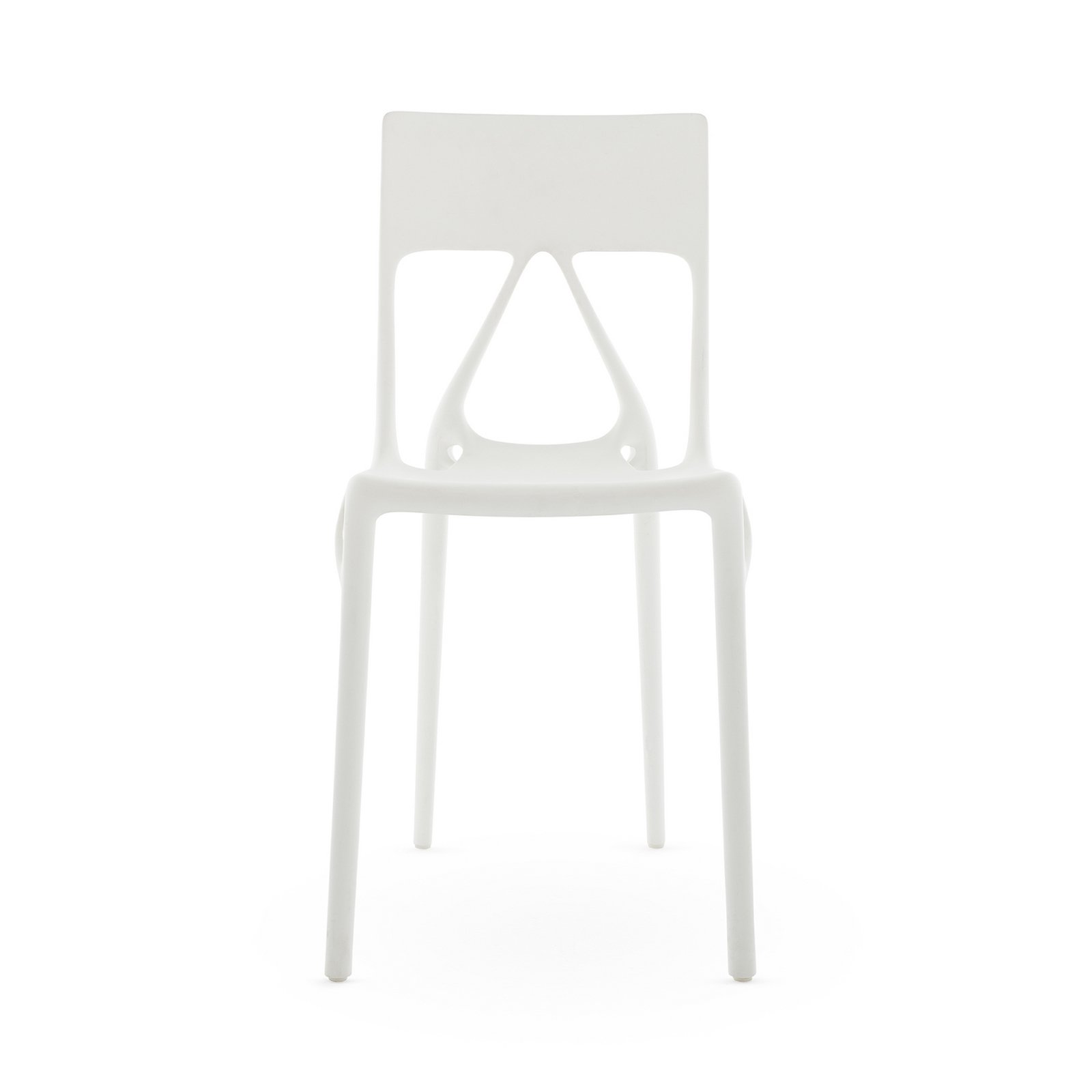Chaises A.I. Lite, blanches, hauteur 80 cm, lot de 2 - Kartell