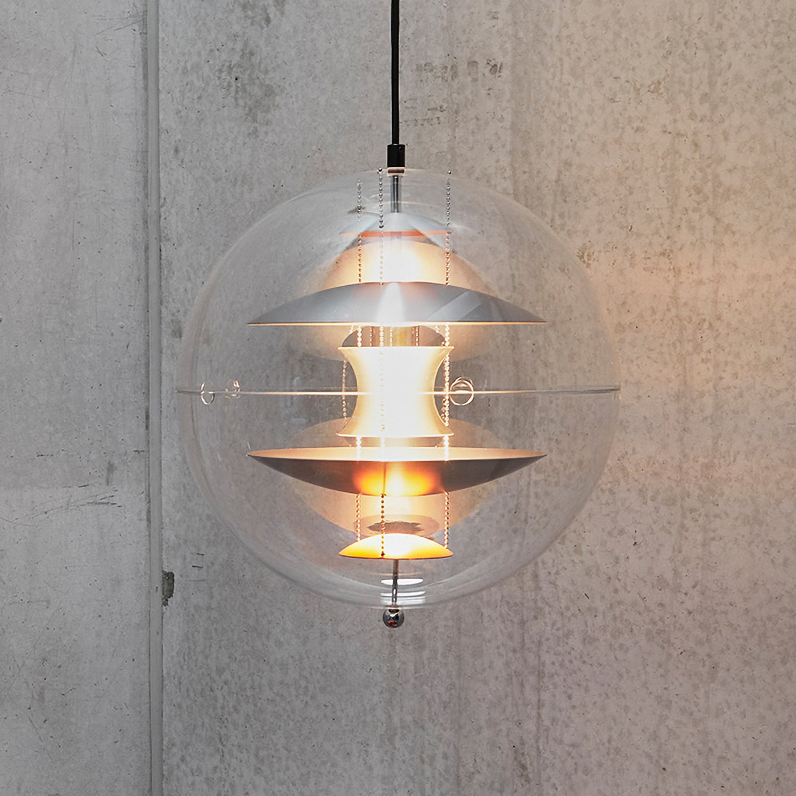VP Globe Pendelleuchte 40 Brushed Alu Verpan - Wohnzimmer - Design - Kunststoff - Einflammig