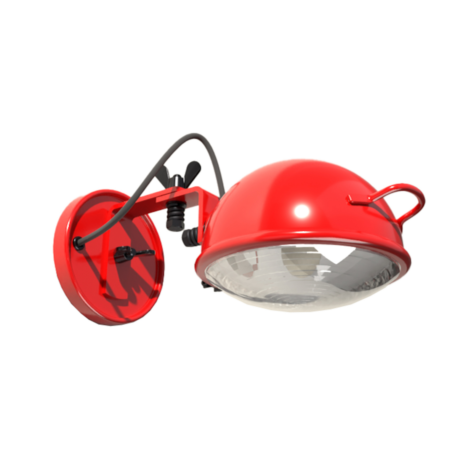 Aluminor sienas lampa „Jeep“, sarkana, alumīnijs, stikls, tērauds, E14 Aluminor sienas lampa „Jeep“, sarkana, alumīnijs, stikls, tērauds, E14