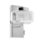 LEDVANCE Applique murale LED Orbis Flame, à 1 lampe, chrome, IP44