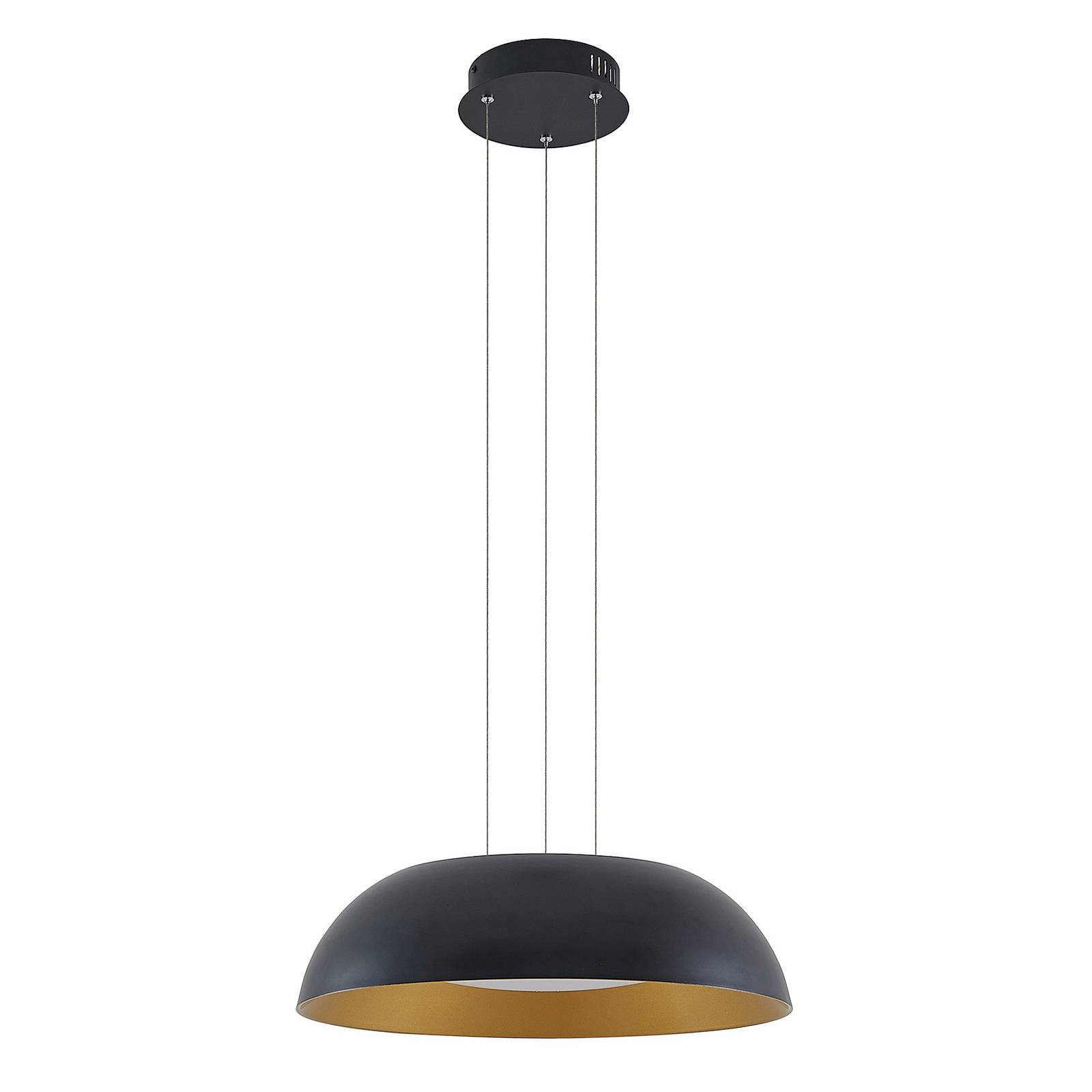 Lindby Juliven LED-Hängeleuchte, schwarz, 50 cm