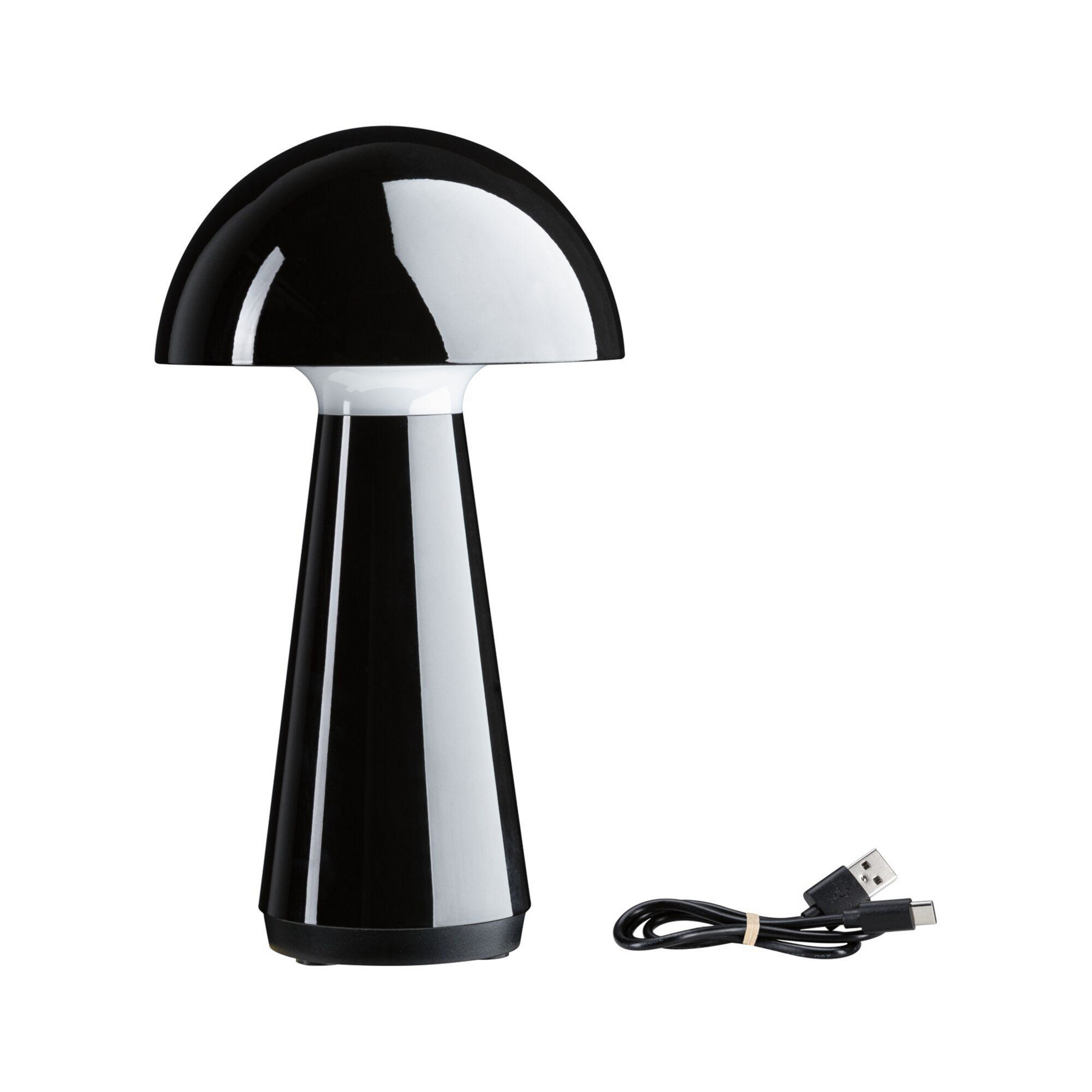 Onzo Portable Tafellamp 3-Step-Dim IP44 2700K Zwart - Paulmann
