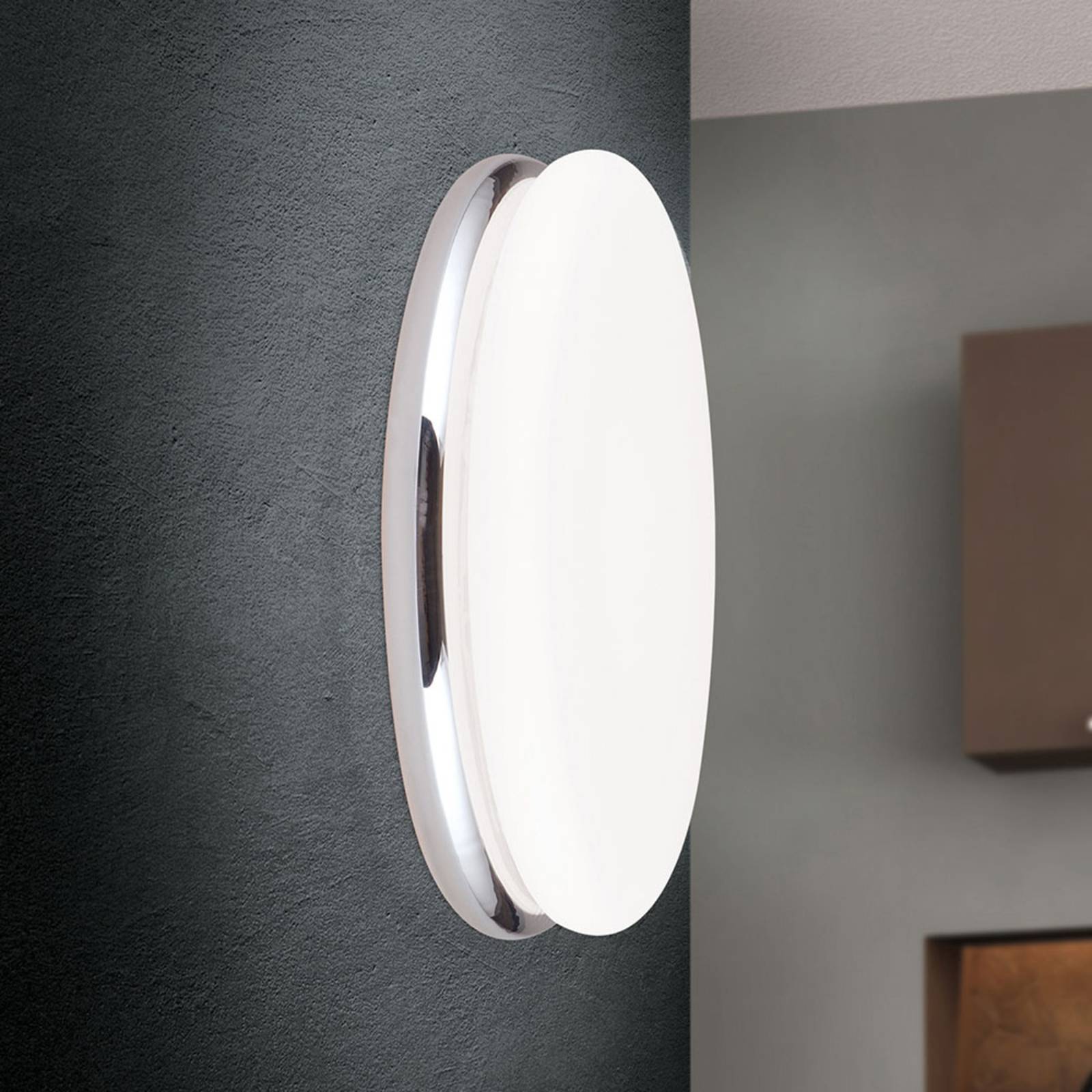 Lampa sufitowa LED James z metalową obudową, chrom