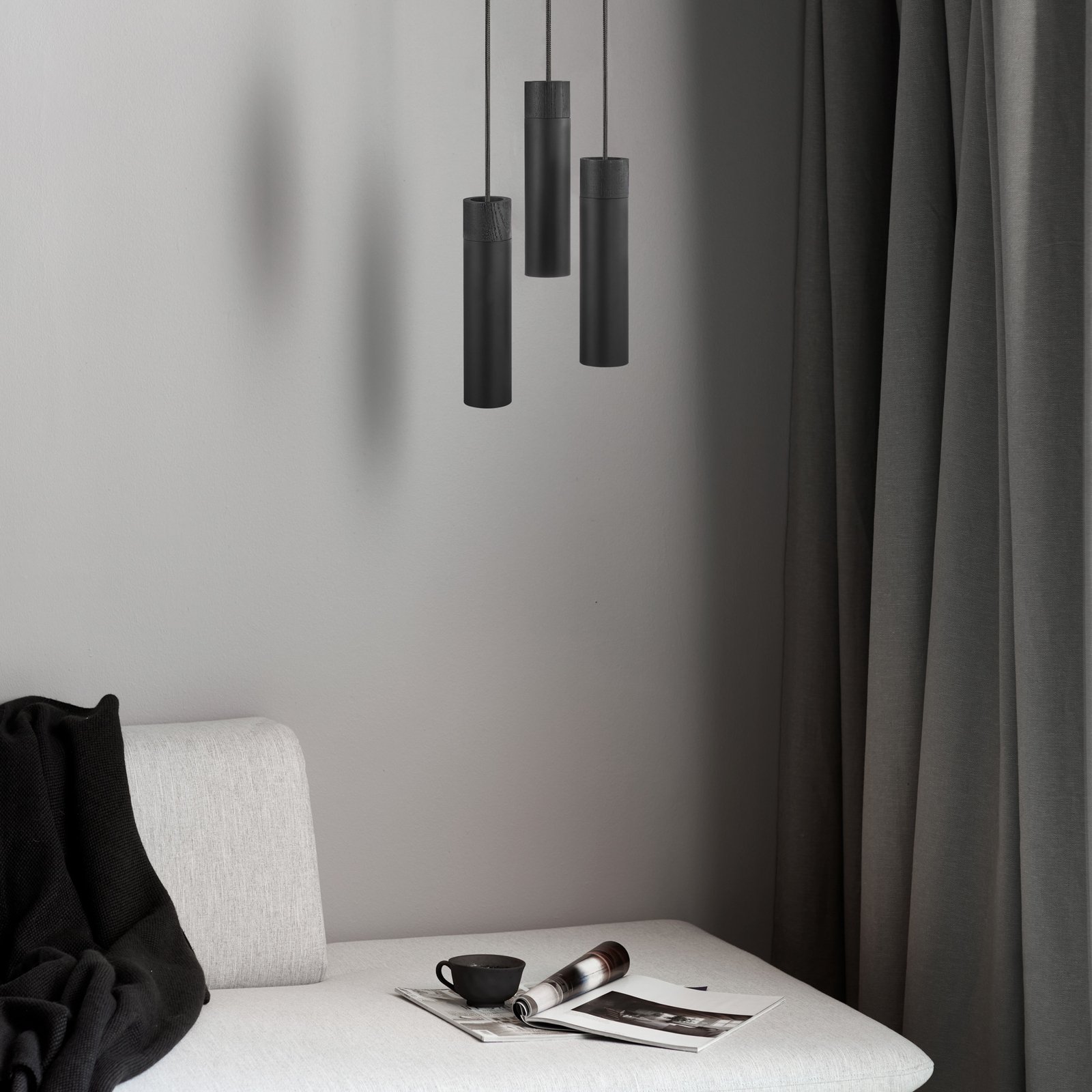 Tilo 3 Pendelleuchte Black - Nordlux