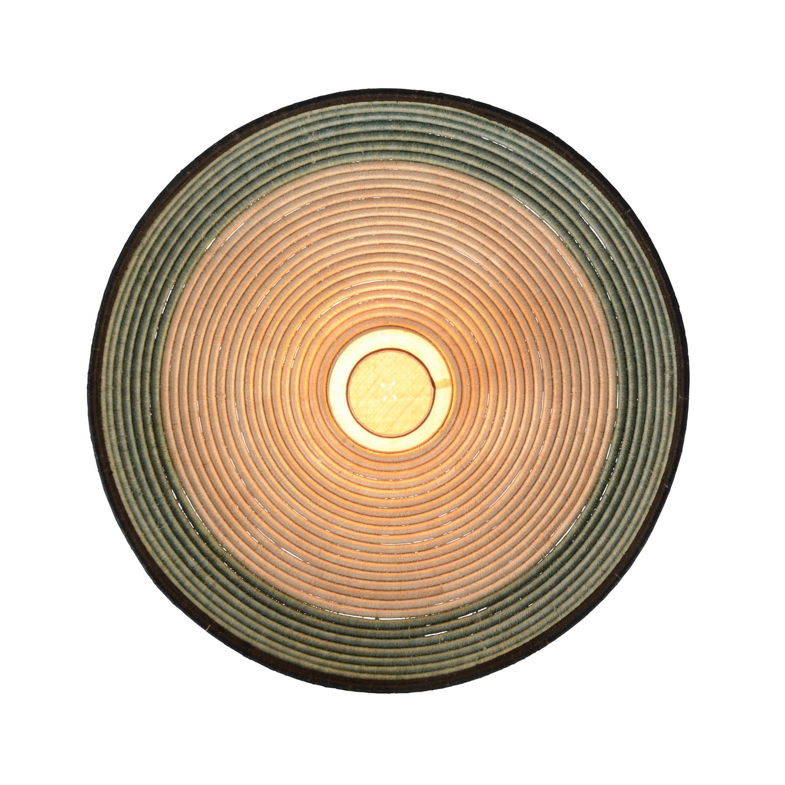 Forestier Grass Wandleuchte aus Abacá-Geflecht