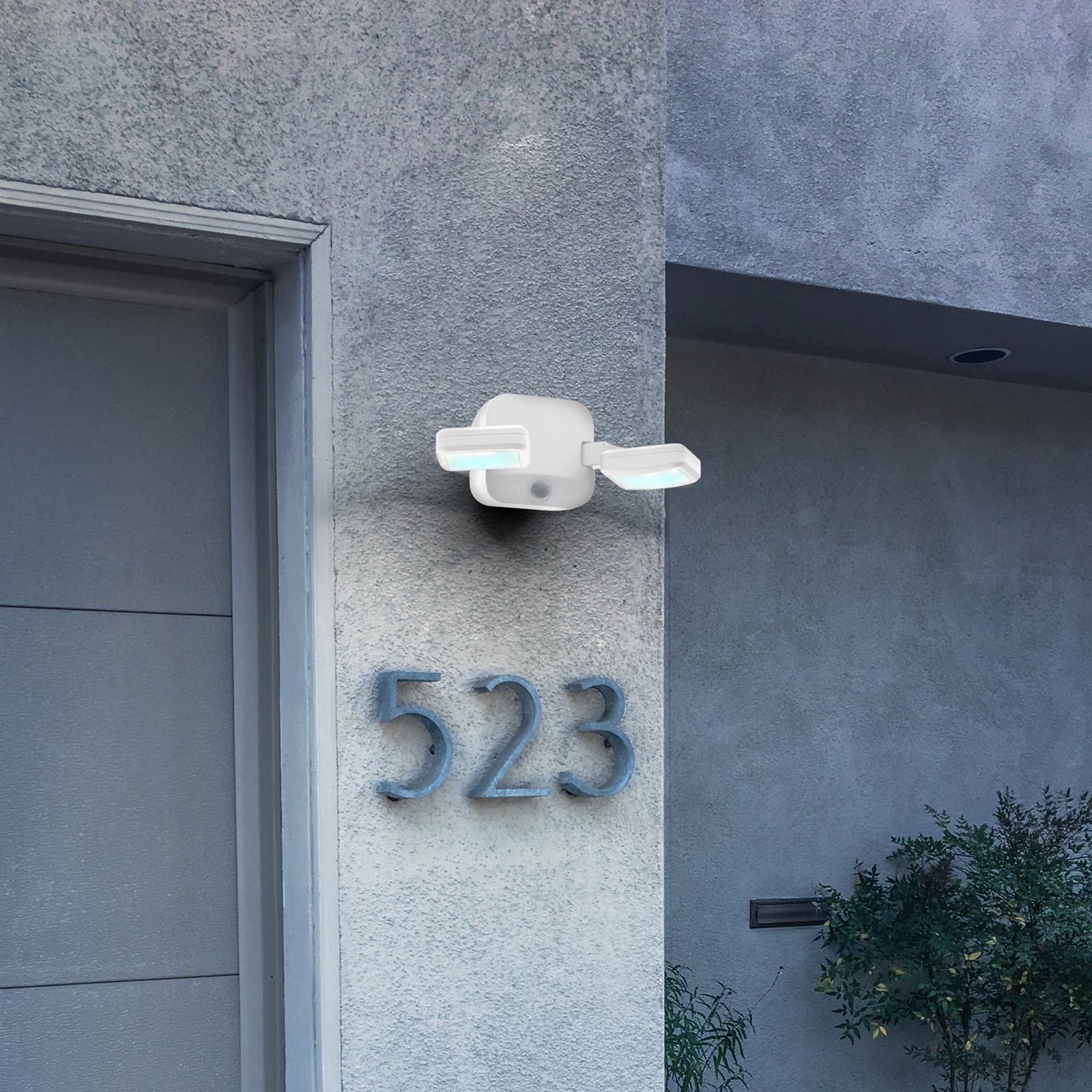 OSRAM LED-Außenwandstrahler DOUBLE, 2-flg., weiß, Batterie