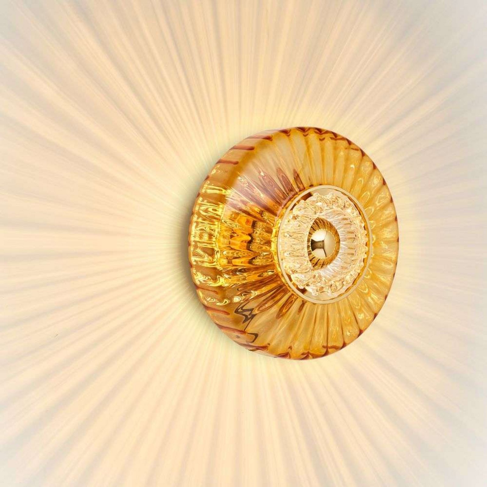 New Wave Optic Wall Lamp XL Amber - Design By Us