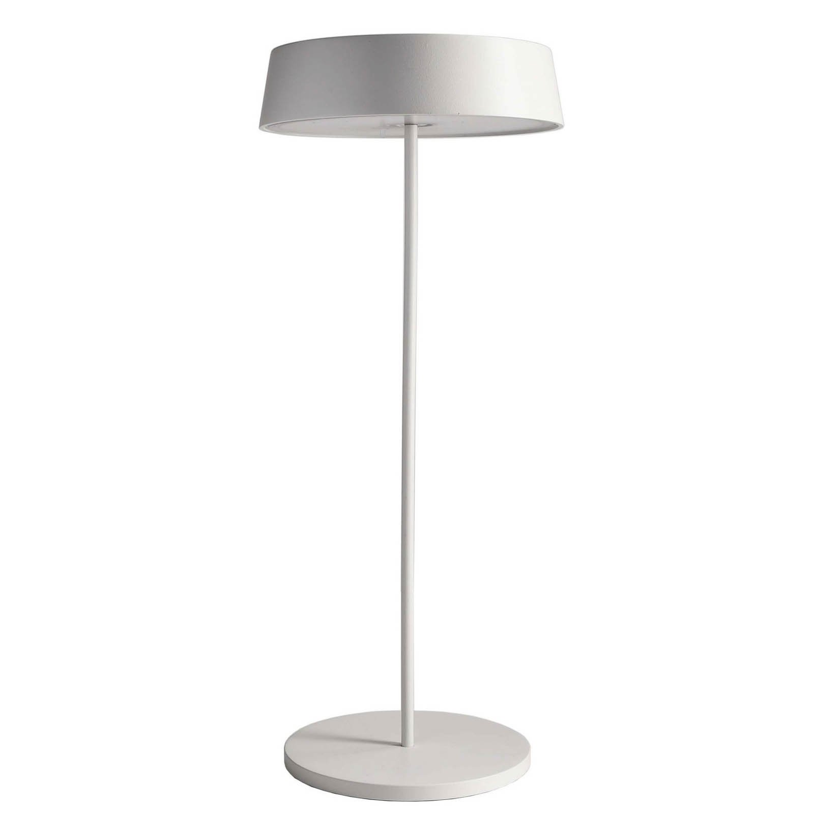 Lampada LED da tavolo Miram accu, dimming, bianco
