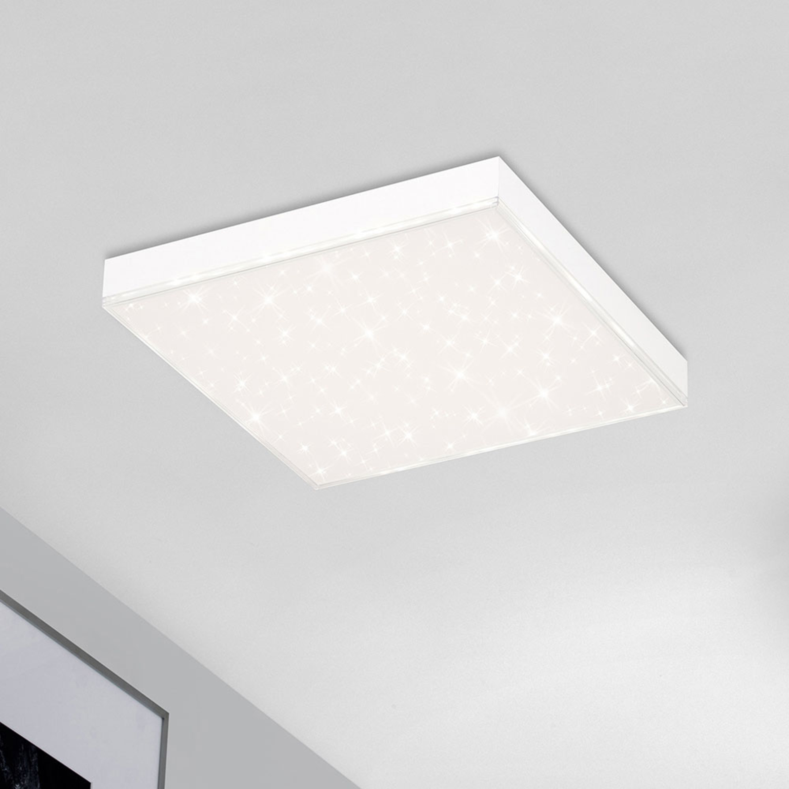 Lámpara estrellada LED Frameless CCT, 30x30cm