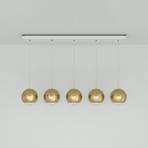 Tom Dixon Mirror Ball 25 cm Lineair 5-lamps goud