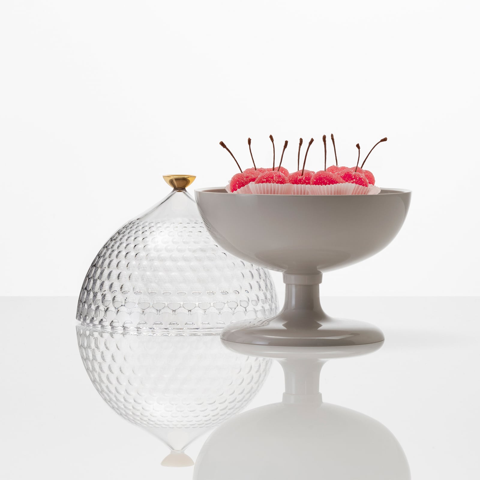 Pumo decorative bowl, white, height 29 cm - Kartell