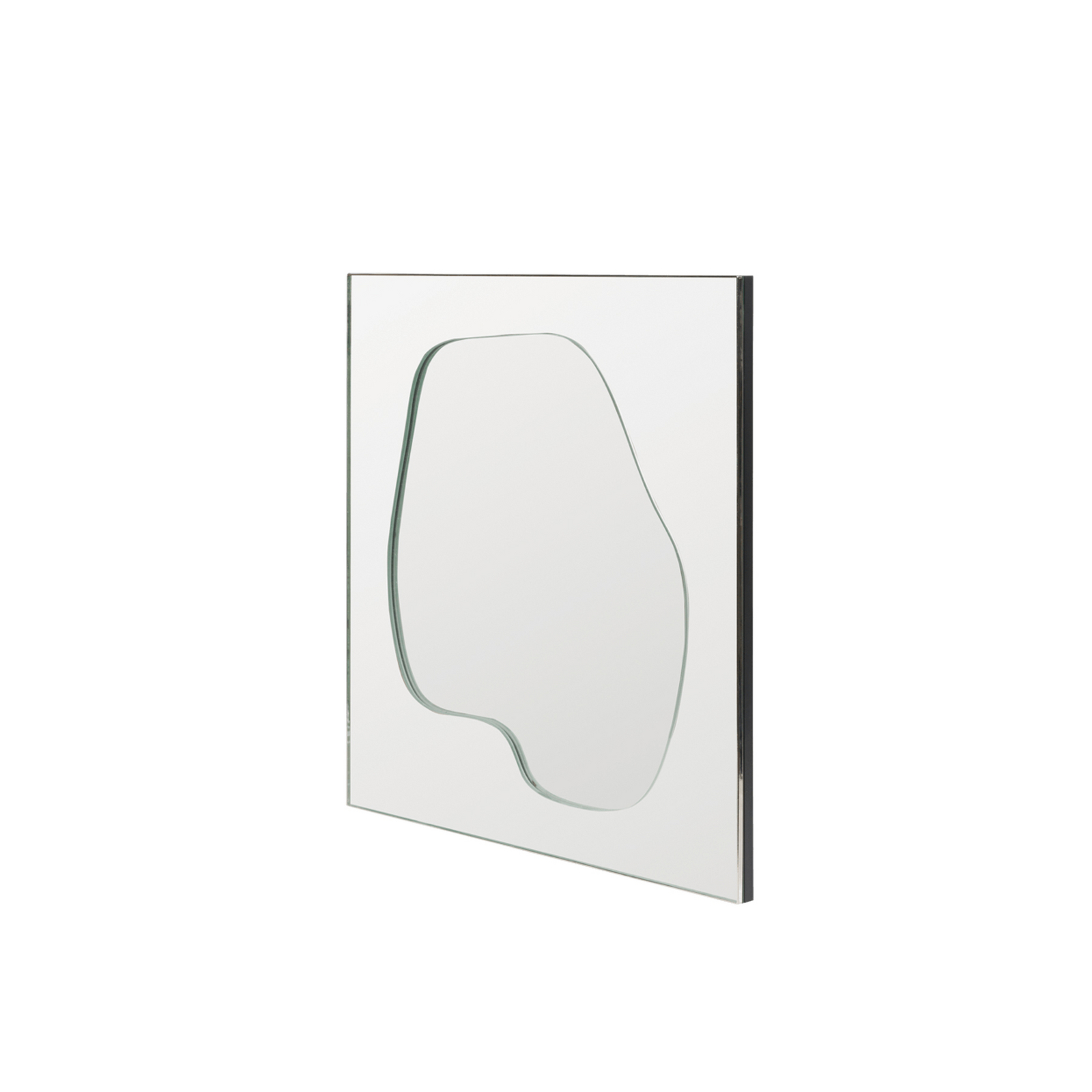 FOLIA wall mirror, height 45 cm, glass - ferm LIVING