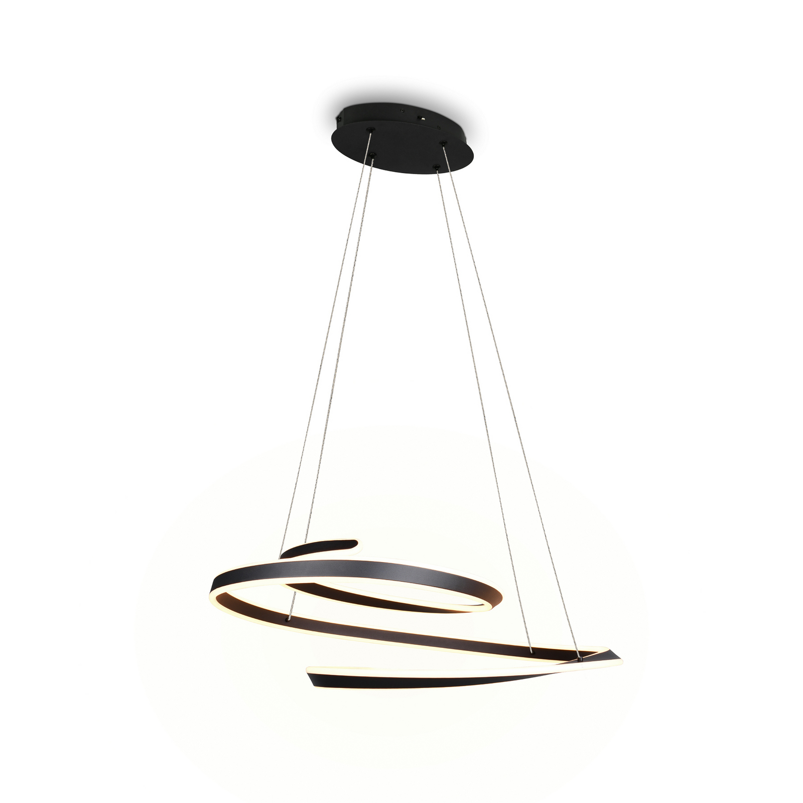 LED-riippvalgusti Arlington, mattmust, pikkus 80 cm, metall, CCT LED-riippvalgusti Arlington, mattmust, pikkus 80 cm, metall, CCT