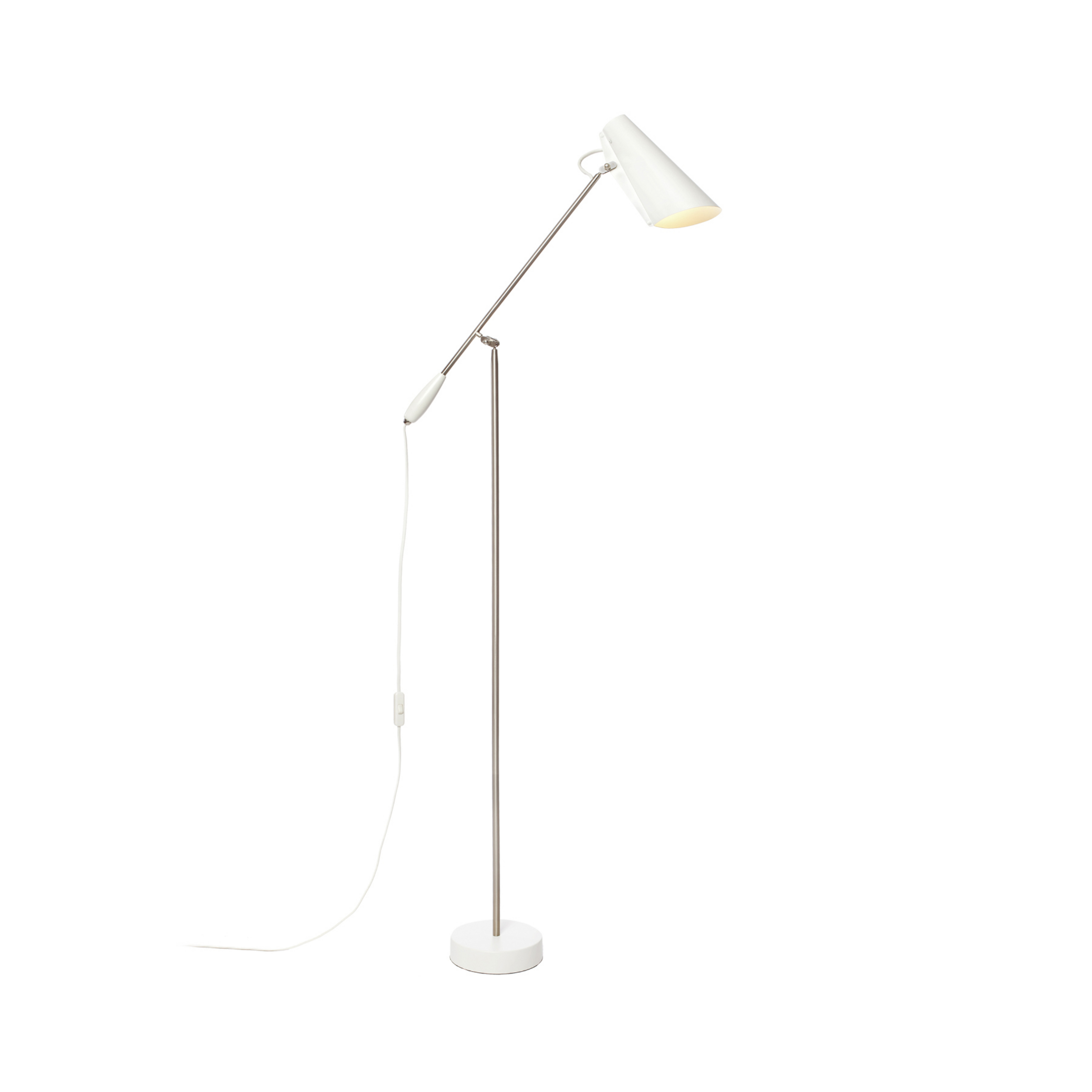 Birdy Lampadaire Blanc/Chrome - Northern