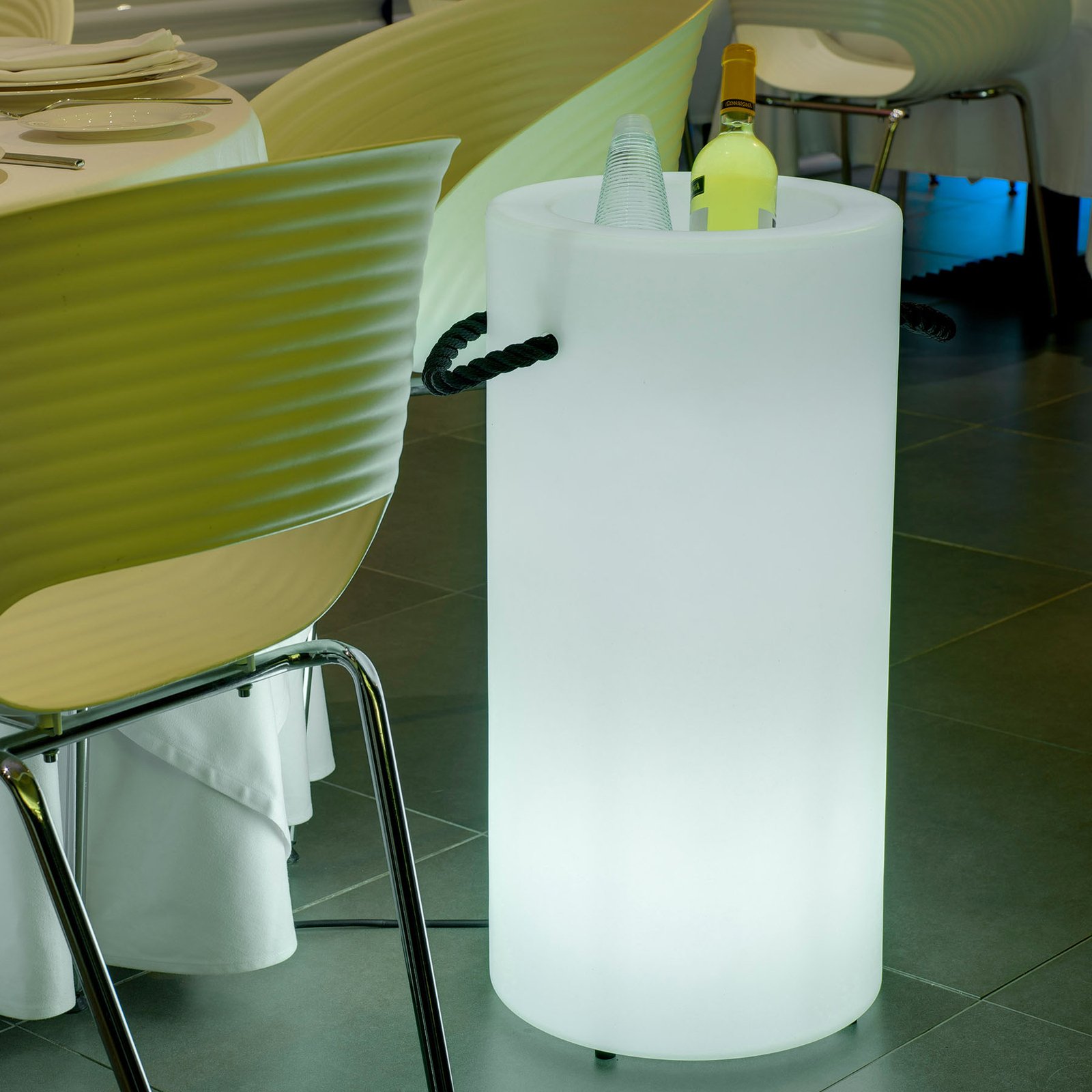 Newgarden Palma LED chladič láhví solární+baterie
