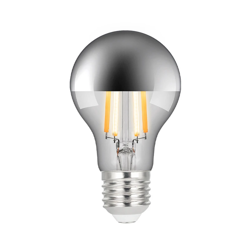 Unknown - Pære LED 7,3W (806lm) CRI95 2000-2700K Dim. Topforspejlet Krom E27 e3light