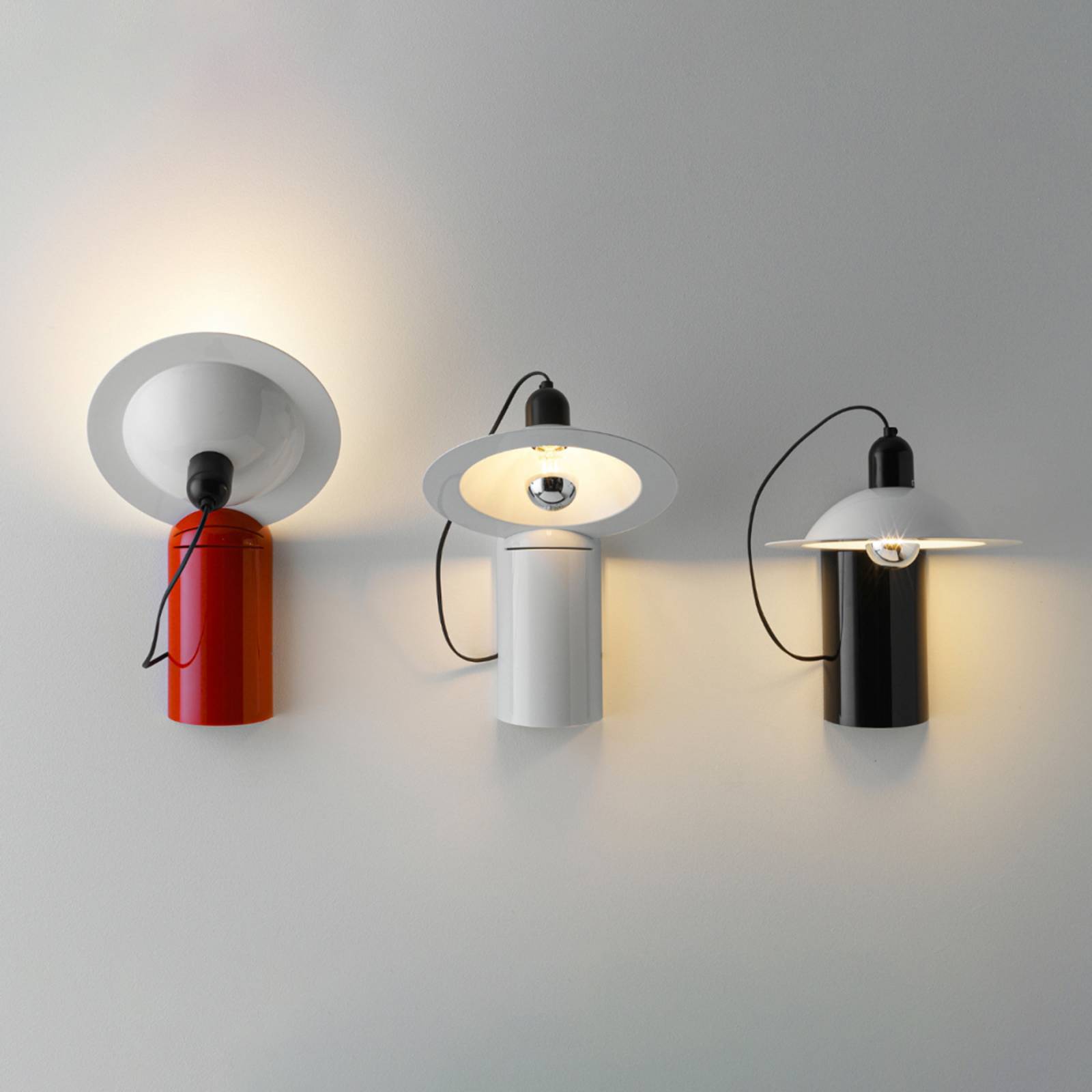 E-shop Stilnovo Lampiatta LED stena/stolová lampa červená