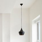 Tom Dixon LED-Hängelampe Beat Fat, schwarz, Ø 24 cm, Messing