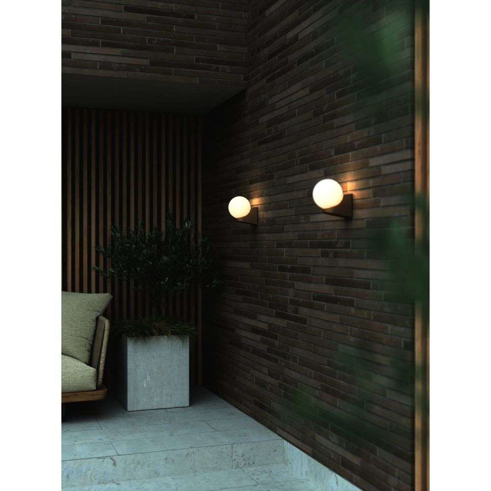 Hayley Outdoor Wall Lamp Metallic Brown - Nordlux