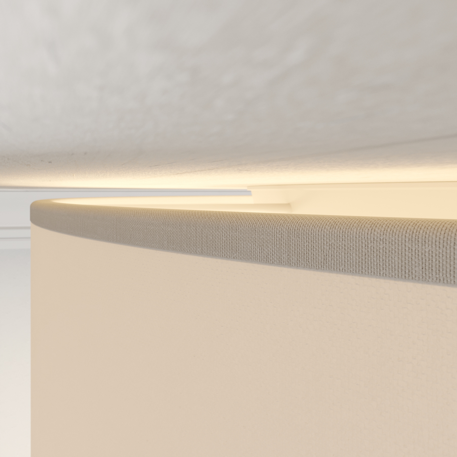 Plafondlamp Cassy met opening, wit, Ø 58 cm