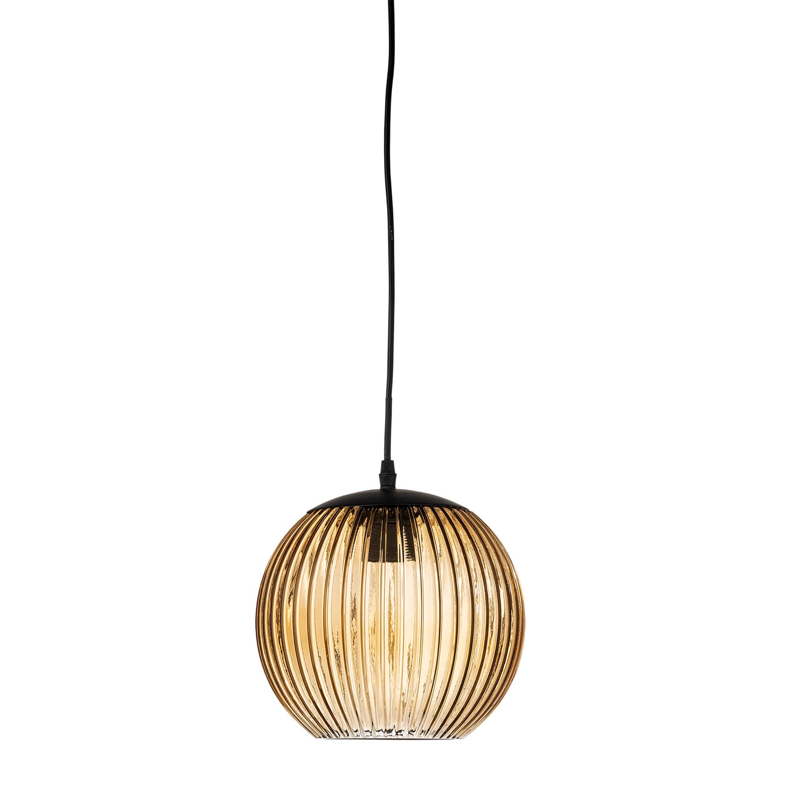 Lampada a sospensione Sybia, marrone, vetro, Ø 23 cm - Bloomingville