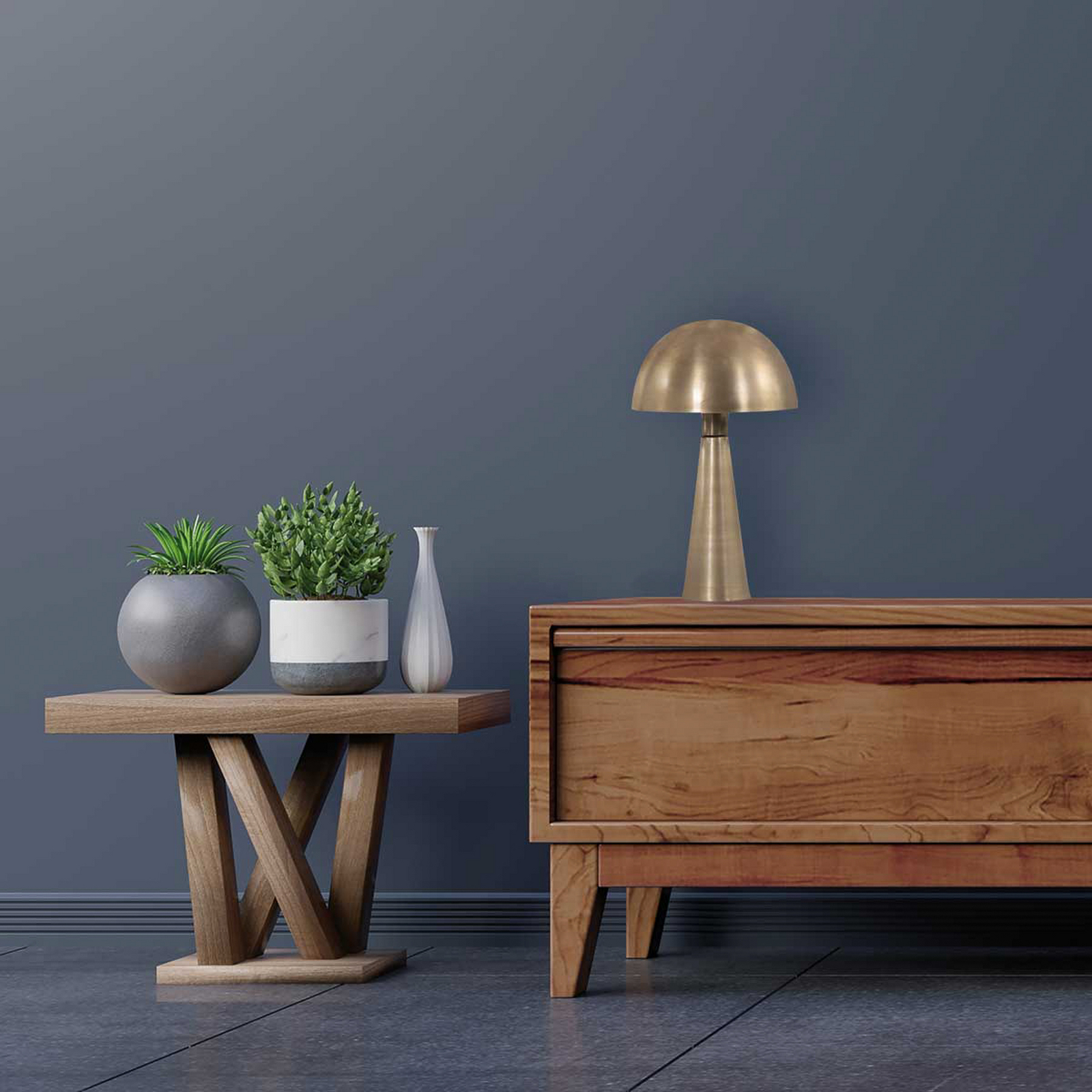 Pimpernel asztali világítás, bronz, fém, magasság 42 cm, E27