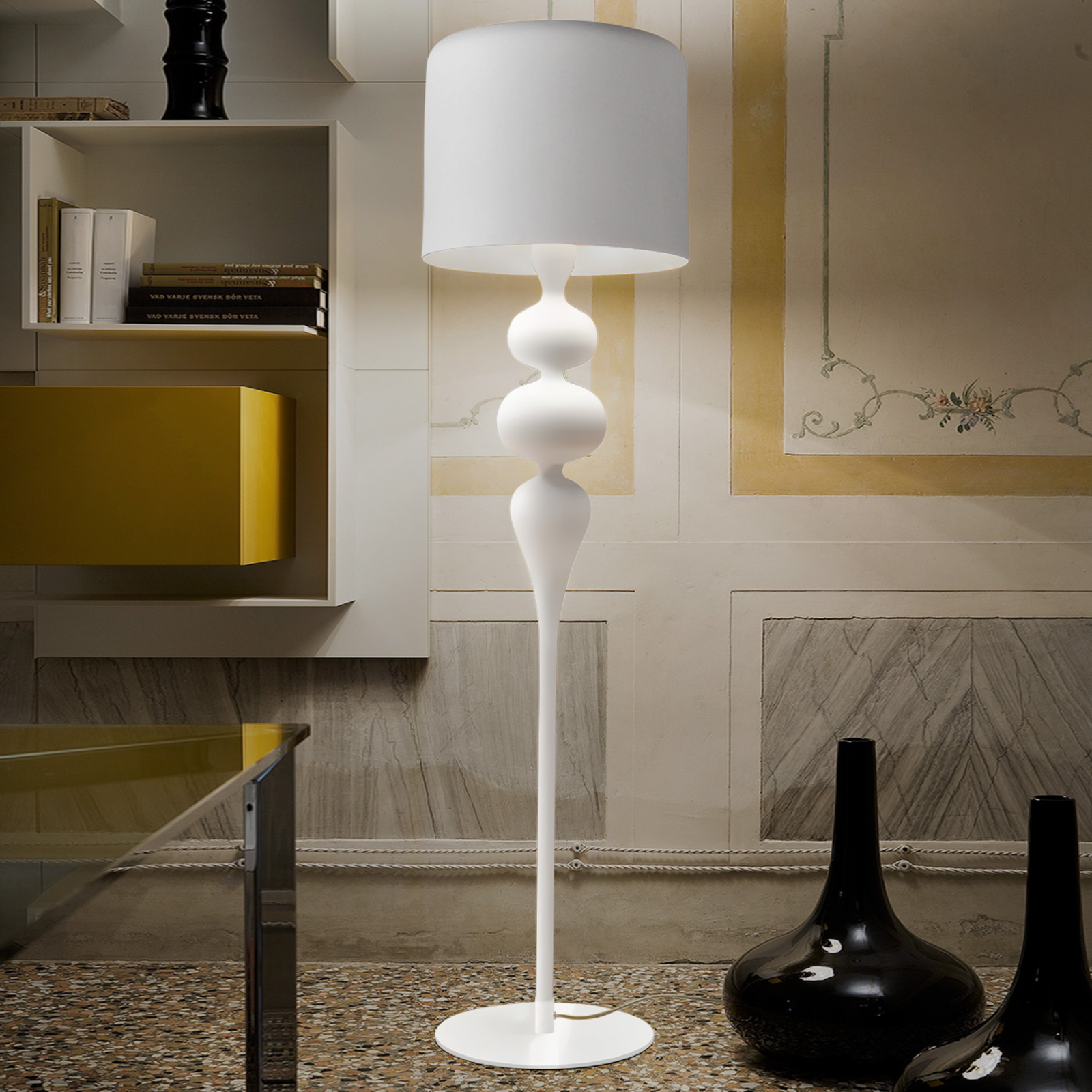 Floor lamp Eva STL3+1, white
