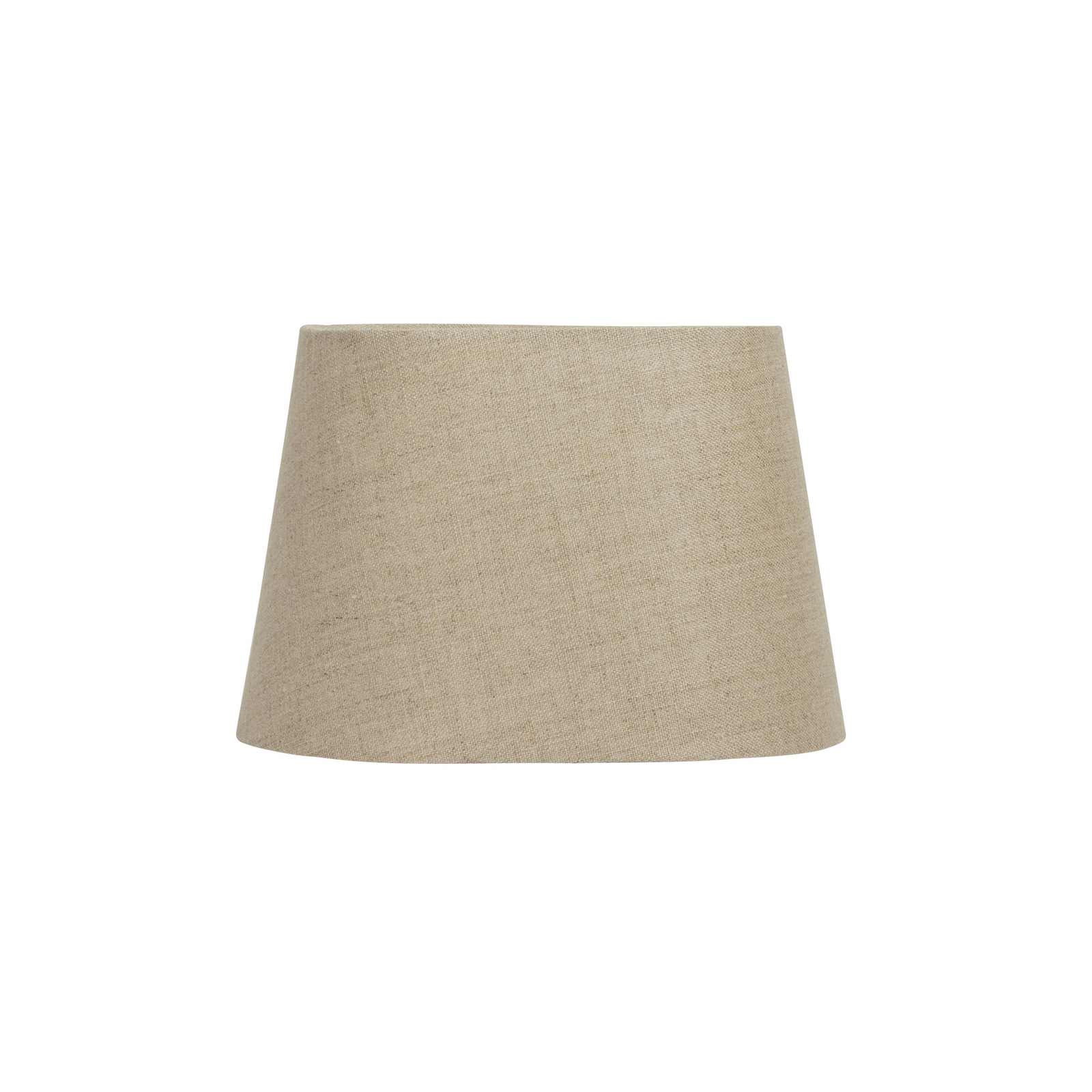 Pantalla de lámpara ovalada Basic, color beige, 20 cm de largo - Watt & Veke