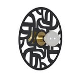 Labyrinthe Wandlampe, Ø 40 cm schwarz - MARKET SET