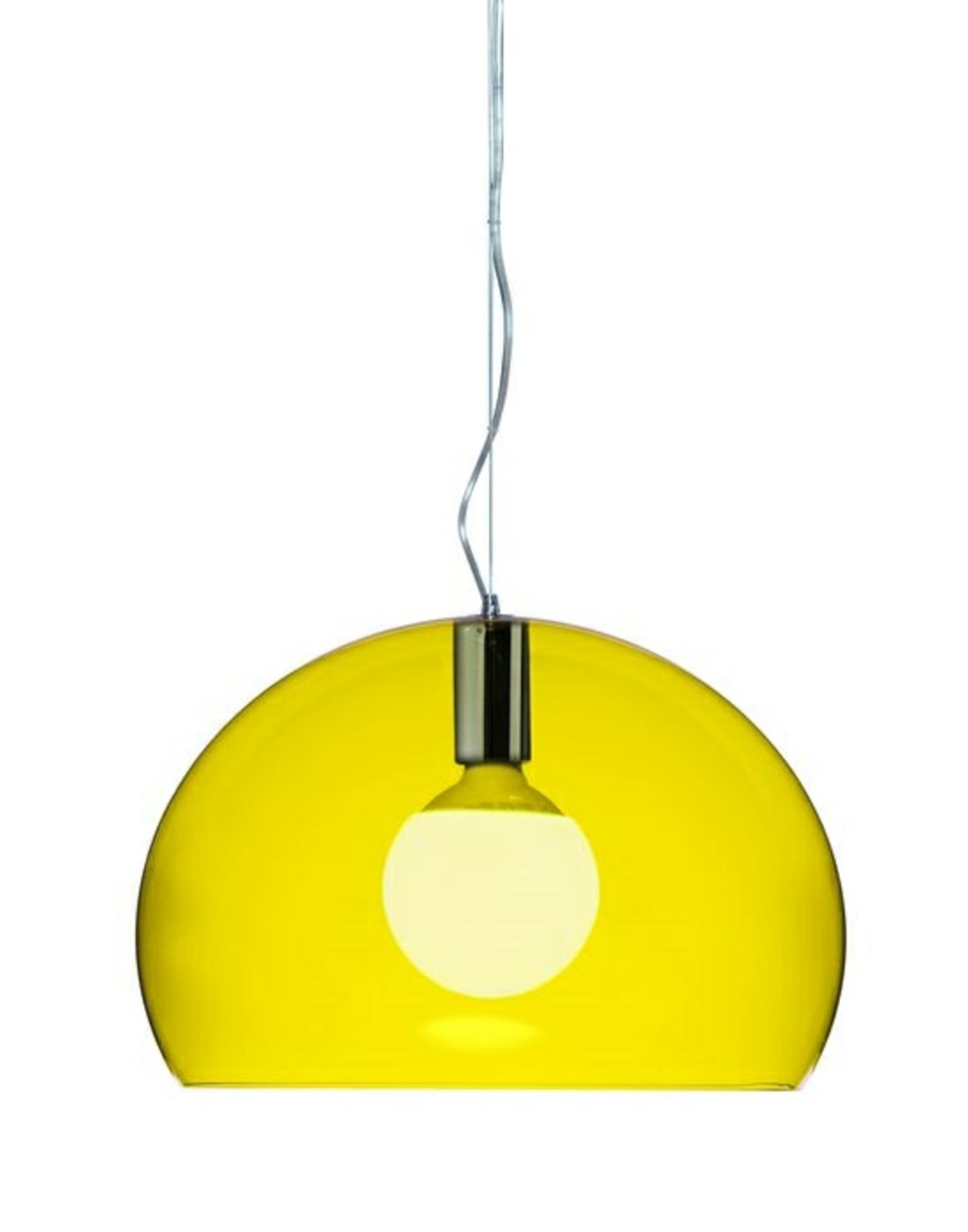 Small FL/Y Candeeiro Suspenso Yellow - Kartell