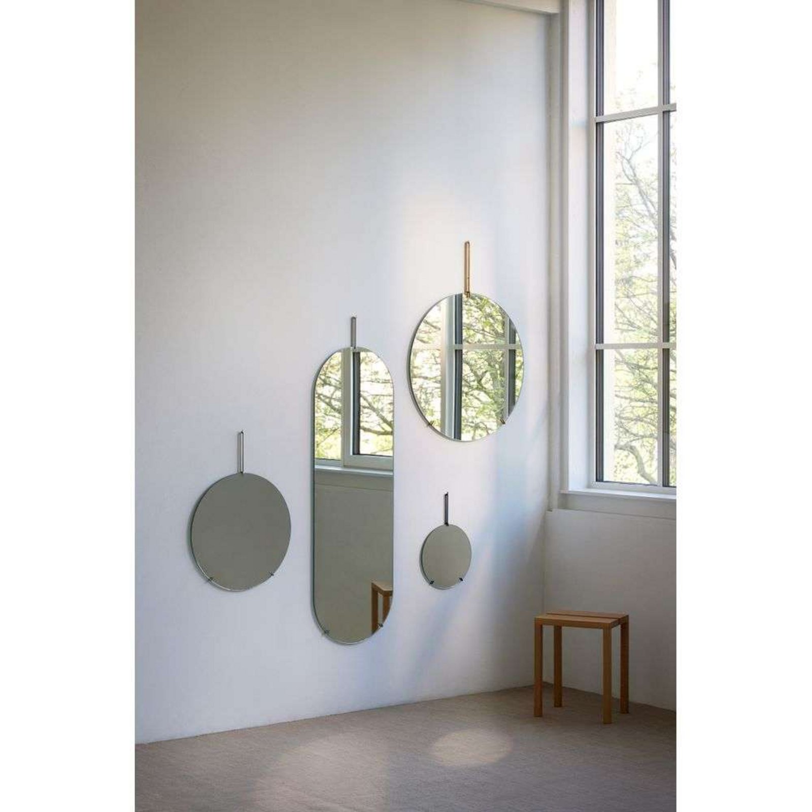 Wall Mirror Ø70 Black - Moebe