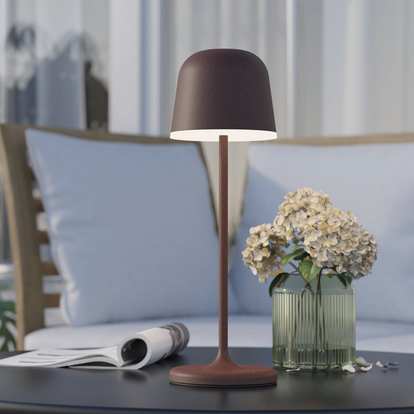 LED-Tischleuchte Mannera mit Akku