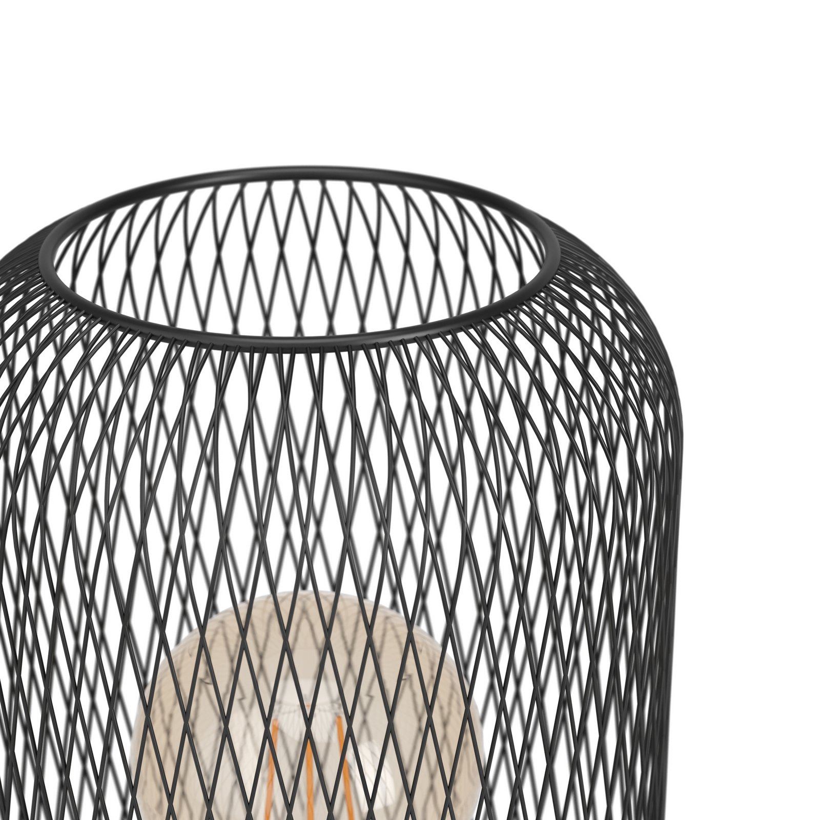 Wrington bordlampe, høyde 28,5 cm, svart, stål