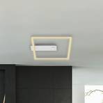 Candeeiro de teto com sensor LED Nici quadrado em alumínio