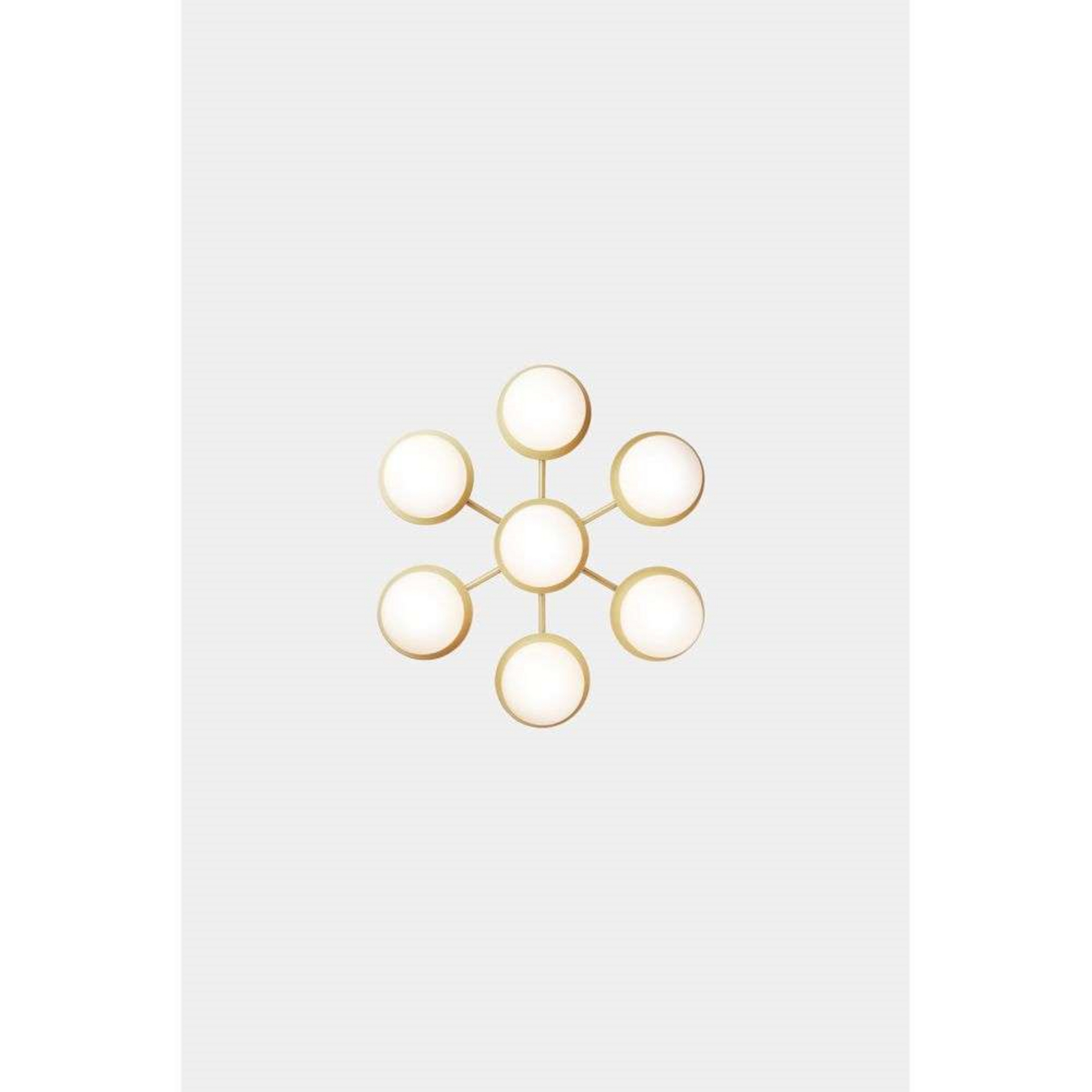 Liila Star Vägglampa/Plafond Nordic Gold/Opal White Clear - Nuura