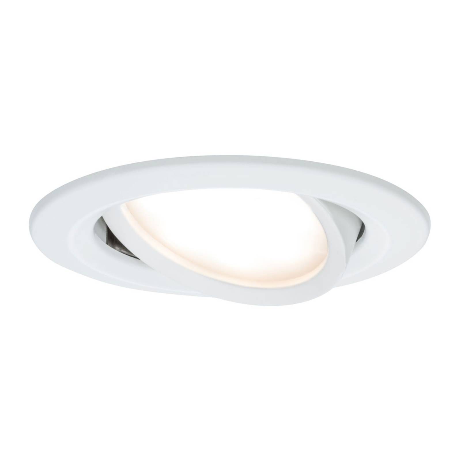 Paulmann Licht Paulmann No. 93484 Einbauleuchte LED Coin Nova rund 6,5W Weiß matt 3-Stufen dimmbar
