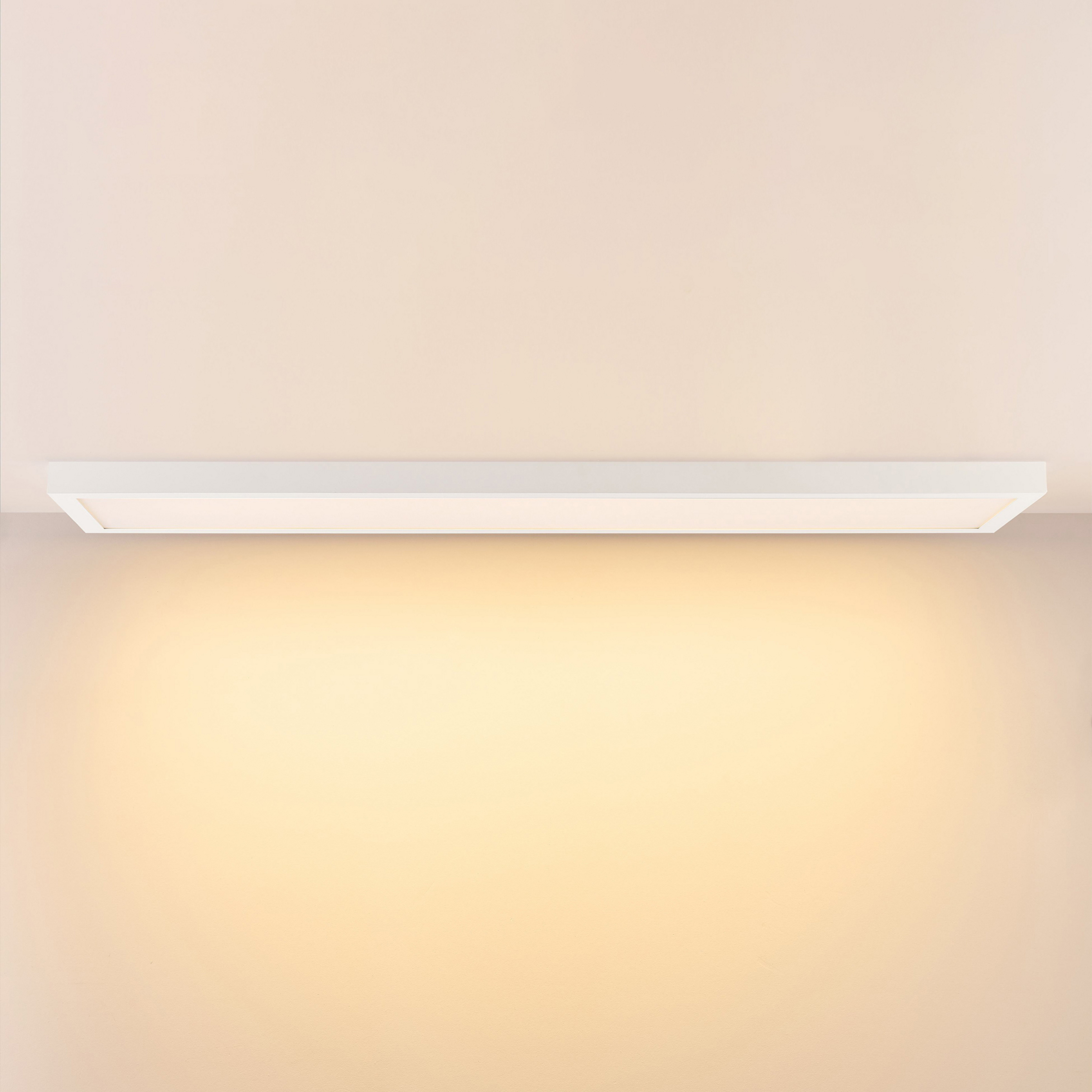 Pannello LED PRO OFFICE SANO, 153 x 33 cm, dimmerabile, bianco metallo CCT