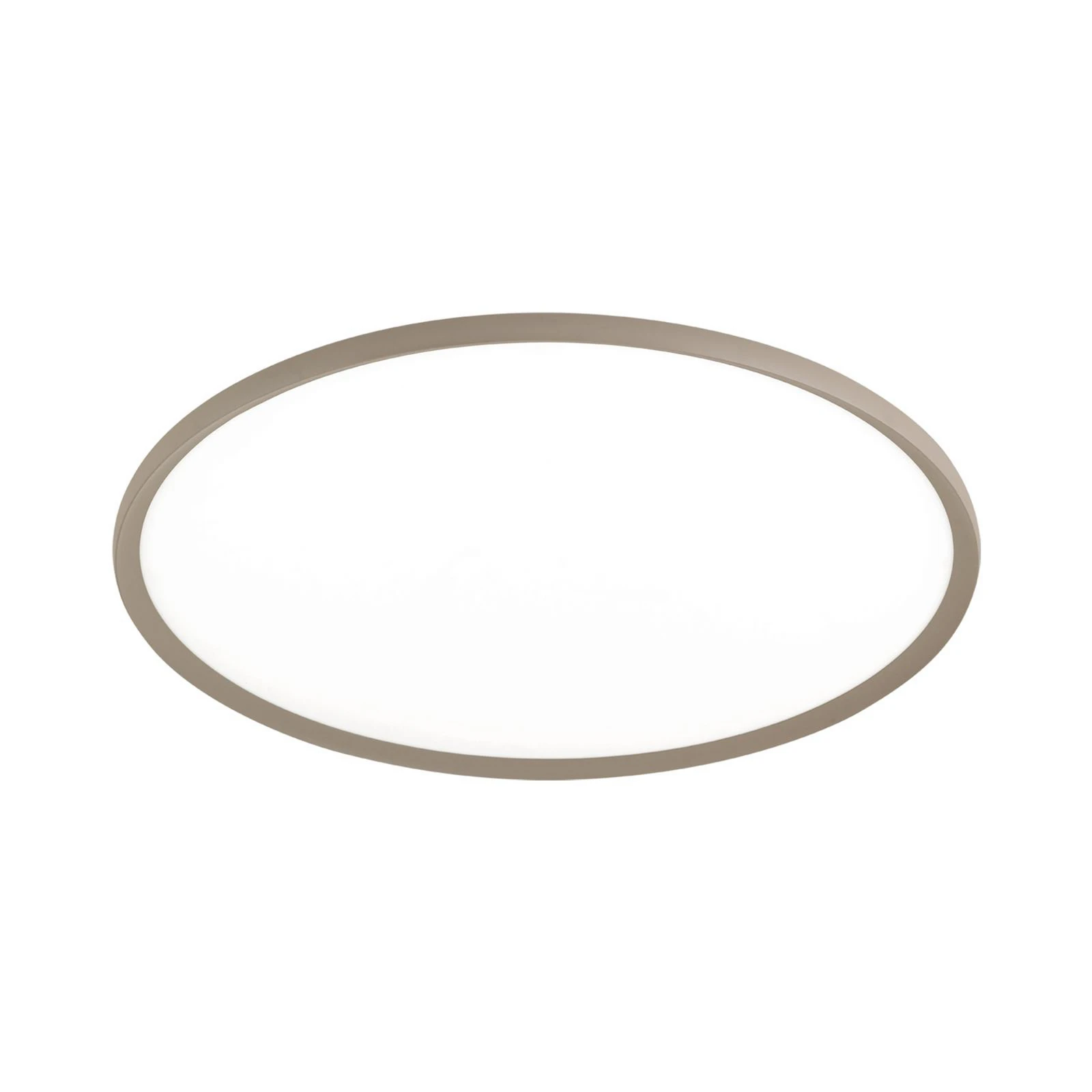 LED mennyezeti lámpa Kant, Ø 80 cm, khaki, CCT, fém/műanyag