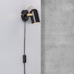 Lotus wall light with cable and plug